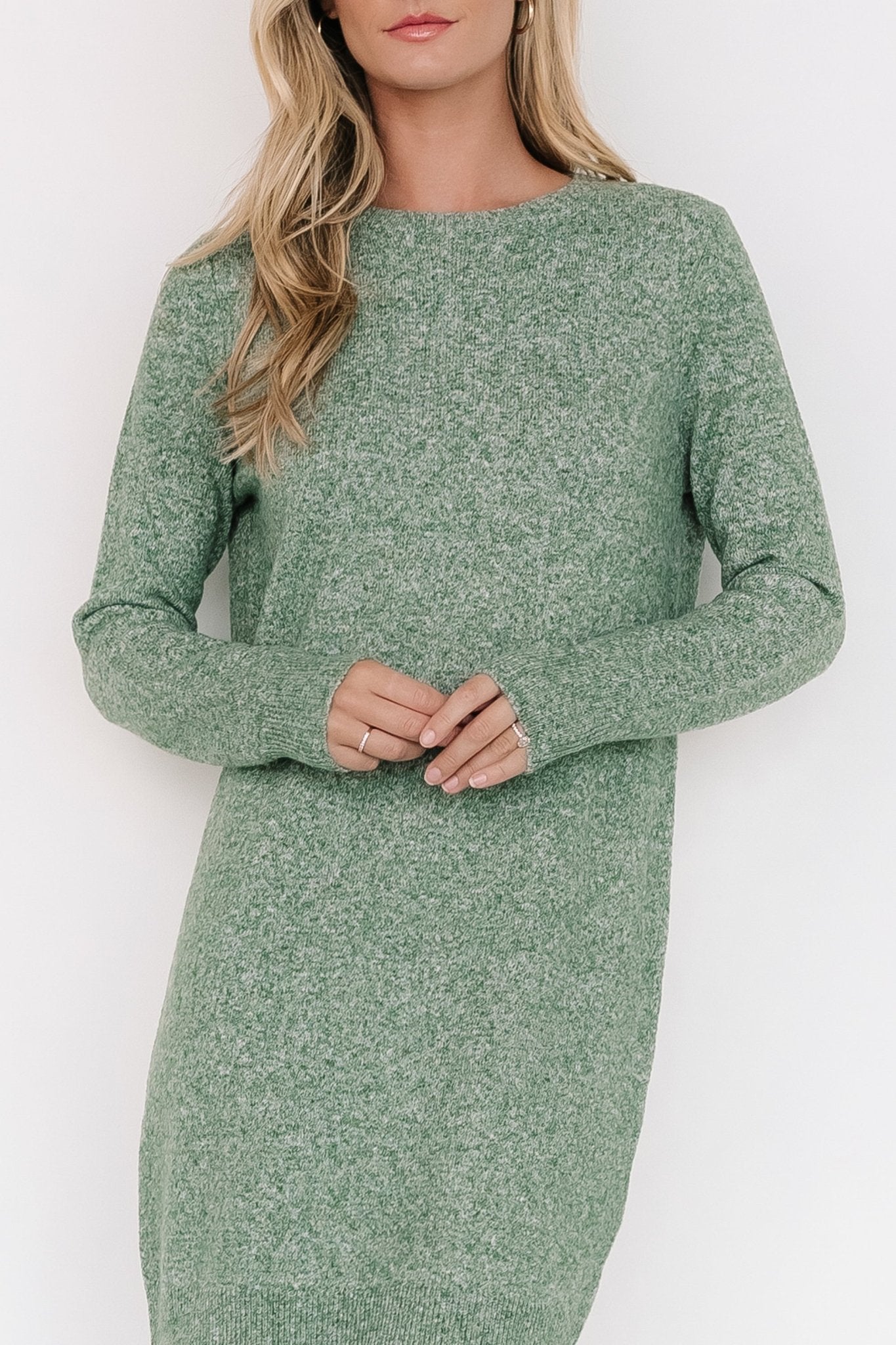 Miller Sweater Dress | Heather Green Cheap From China