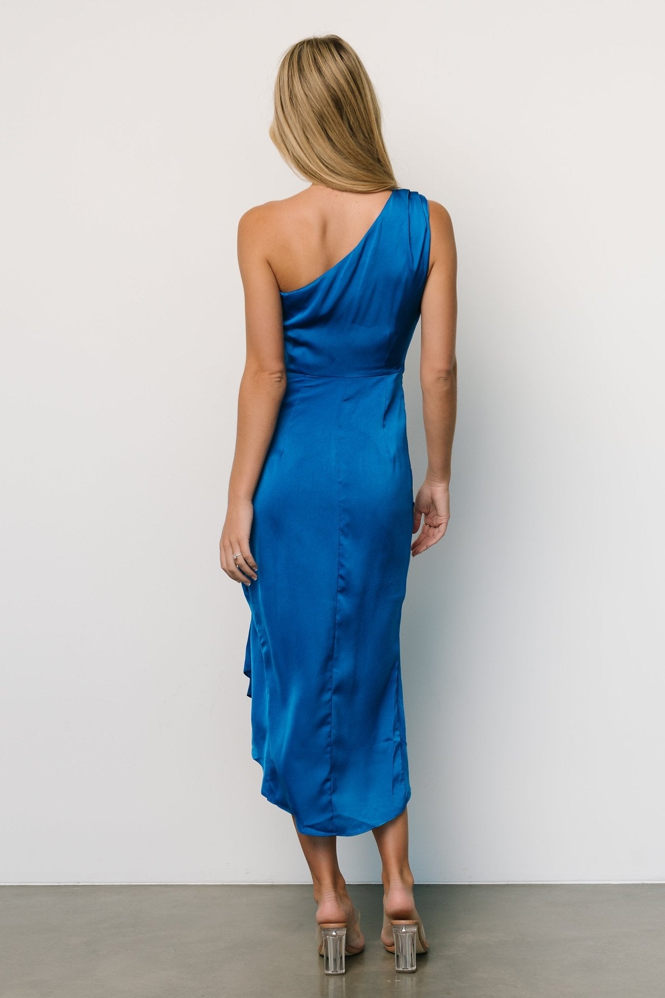 Melissa One Shoulder Midi Dress | Cobalt Pay With Visa For Sale