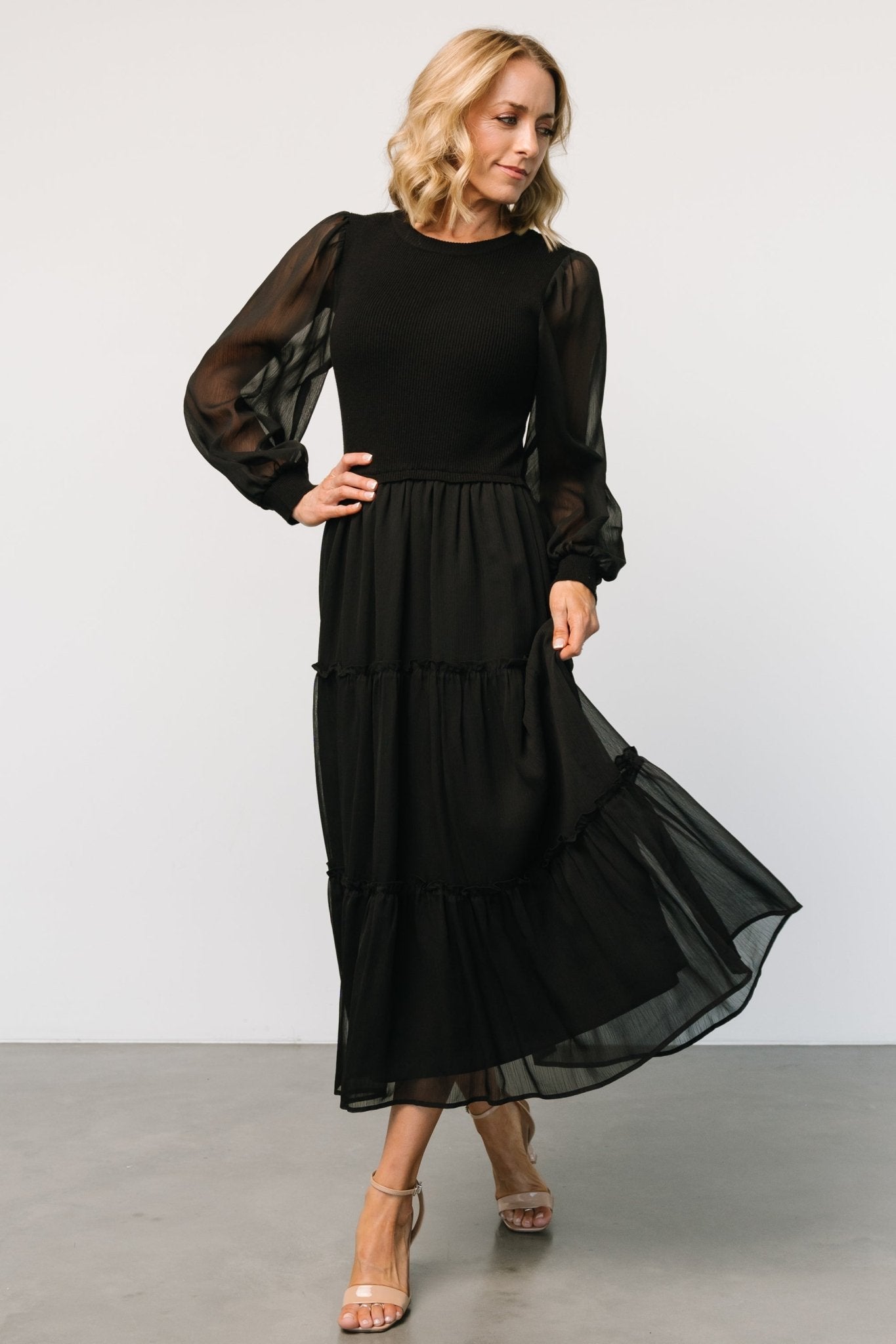 Remi Ribbed Maxi Dress | Black Outlet Official