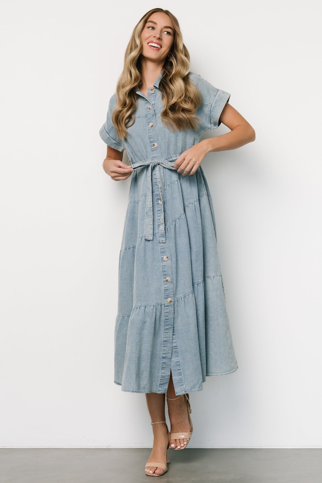 Logan Button Up Dress | Denim Cheap Good Selling