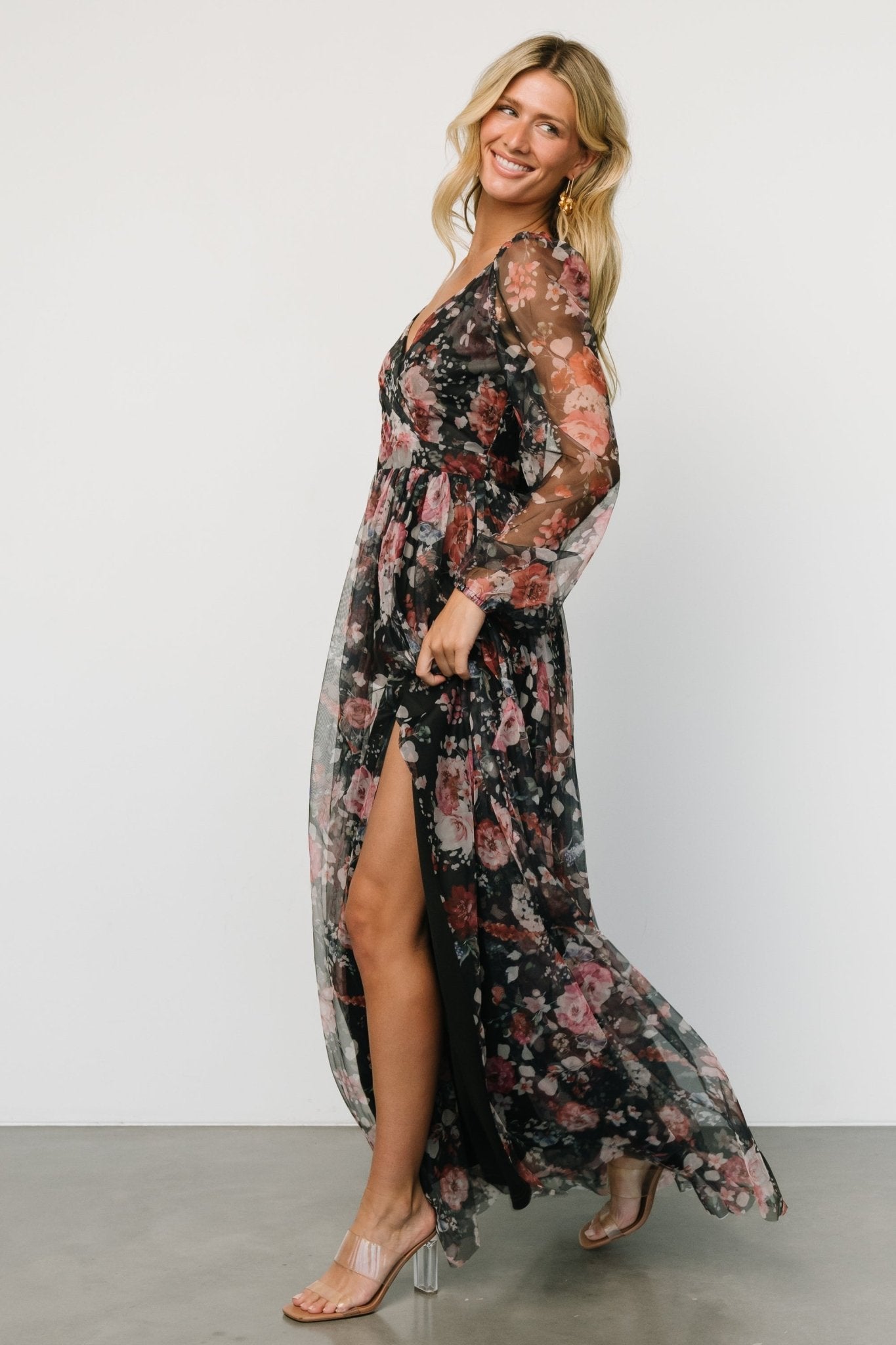 Desiree Tulle Maxi Dress | Black + Berry Buy Cheap Discounts