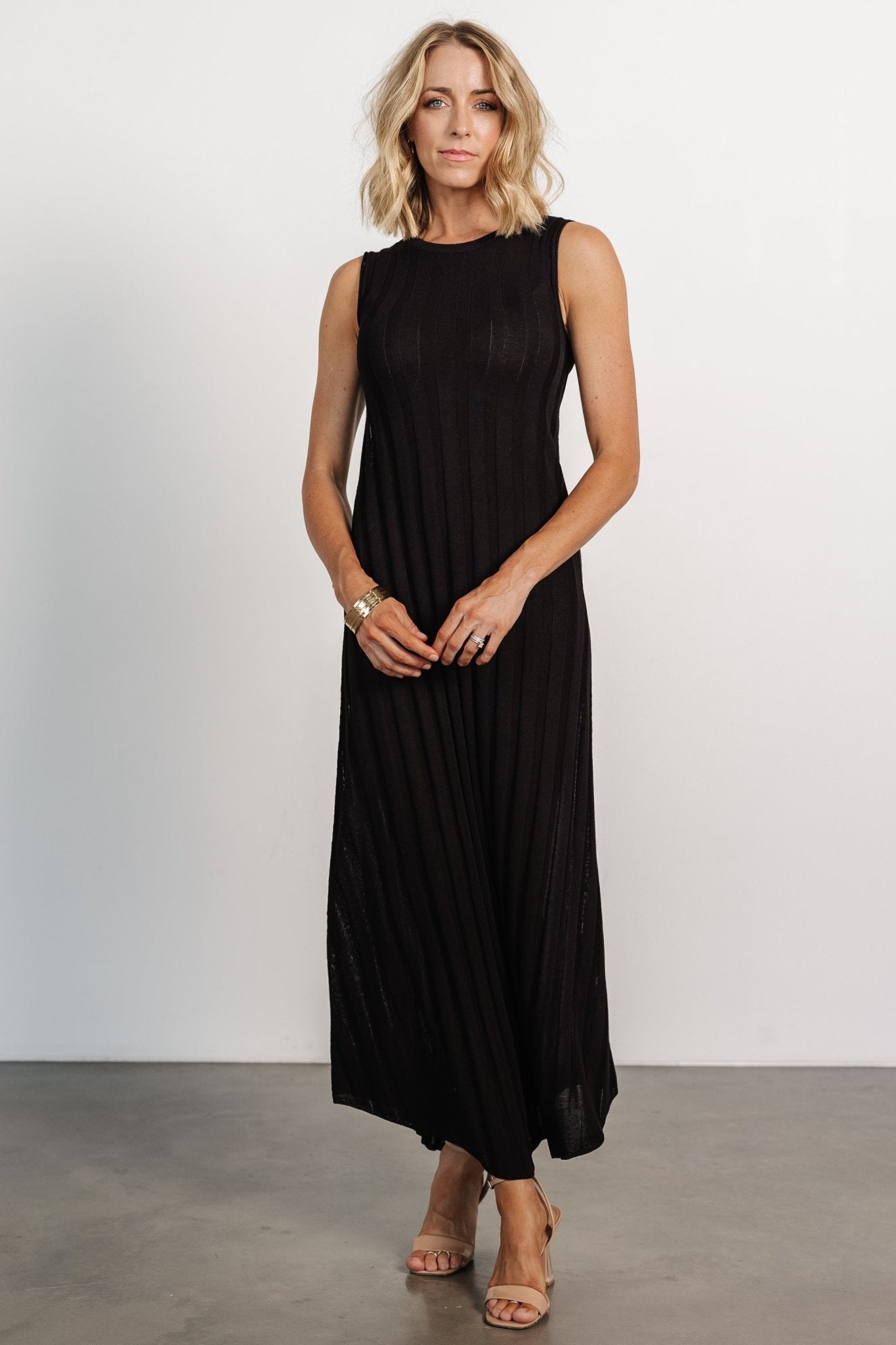 Skylar Tank Maxi Dress | Black Outlet Genuine