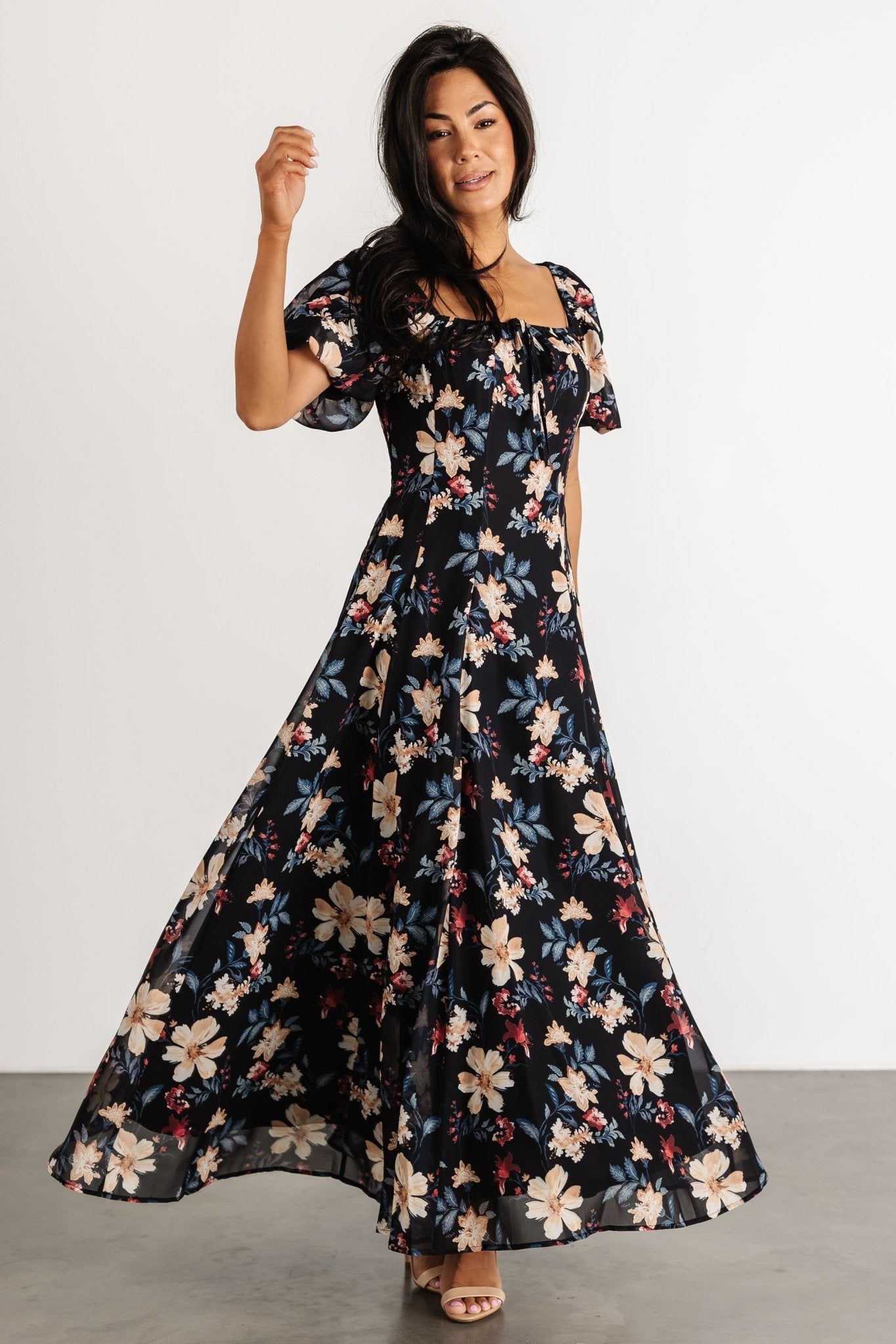 Raelynn Maxi Dress | Black Floral Sale Low Cost