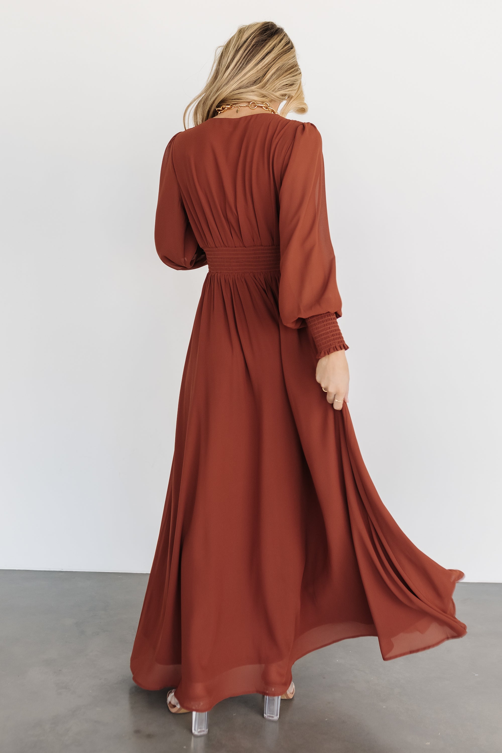 Olivia Maxi Dress | Cinnamon Clearance 2025