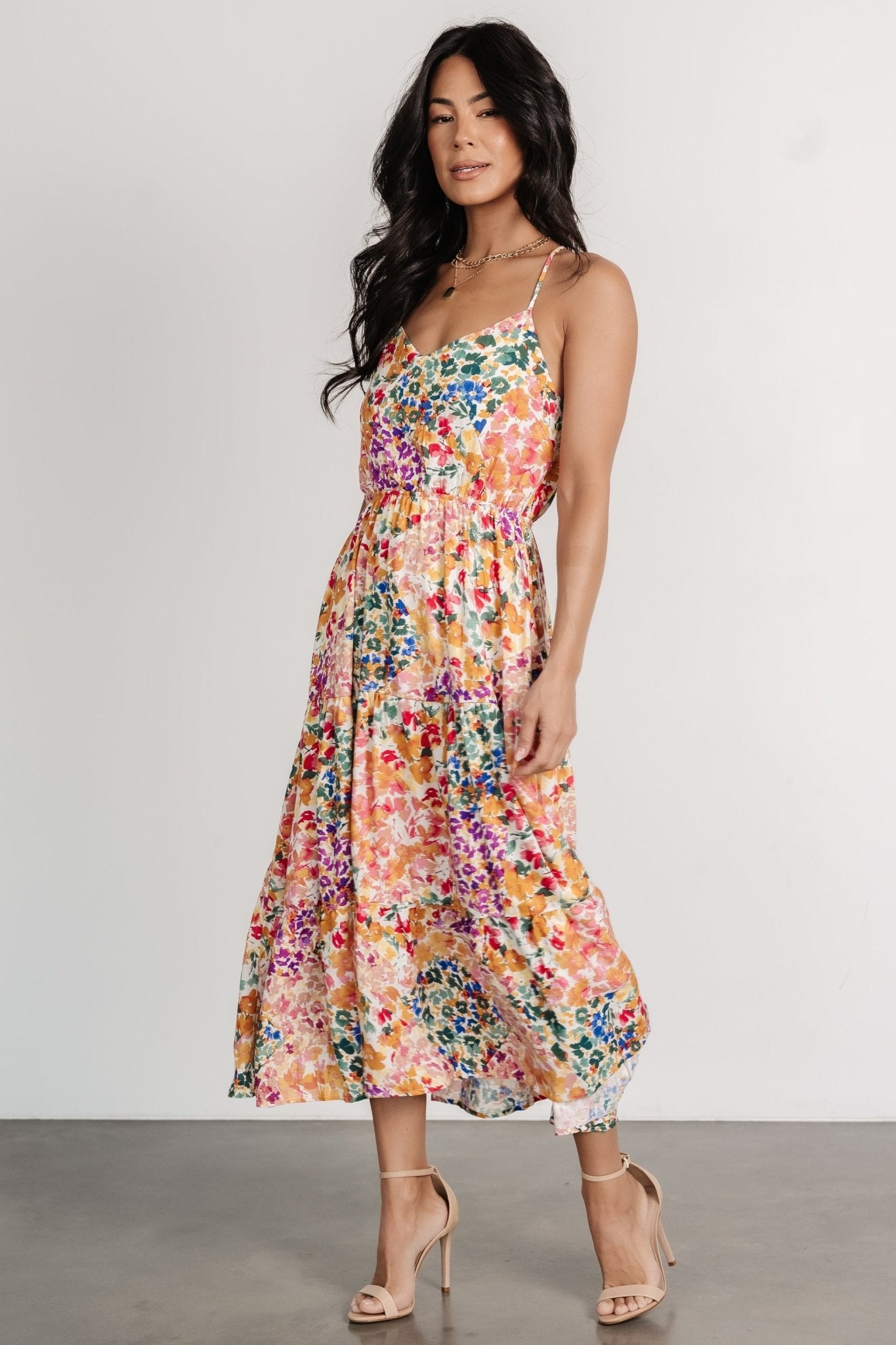 Coronado Midi Dress | Multi Floral Outlet Cheap Quality