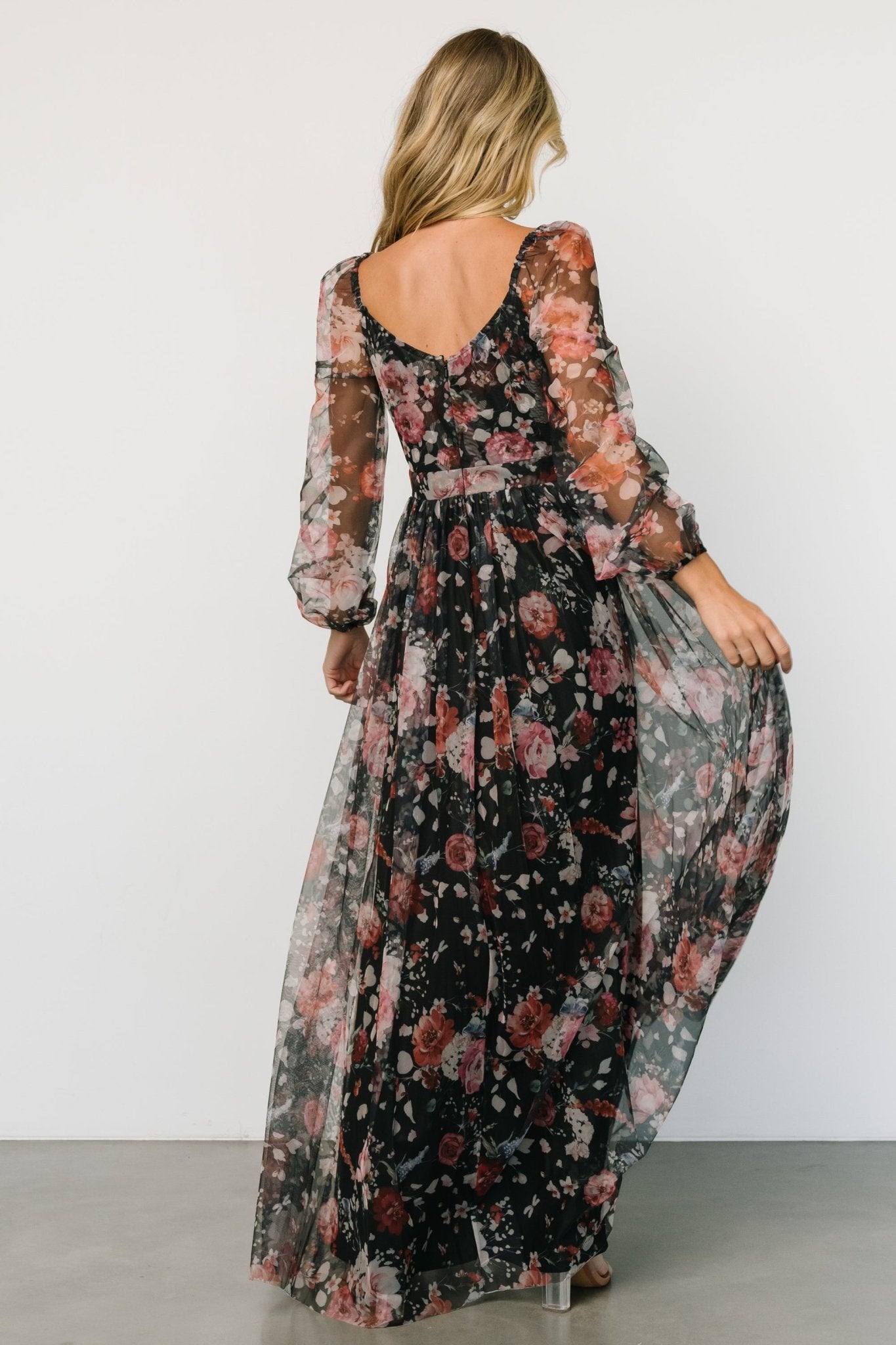 Desiree Tulle Maxi Dress | Black + Berry Buy Cheap Discounts