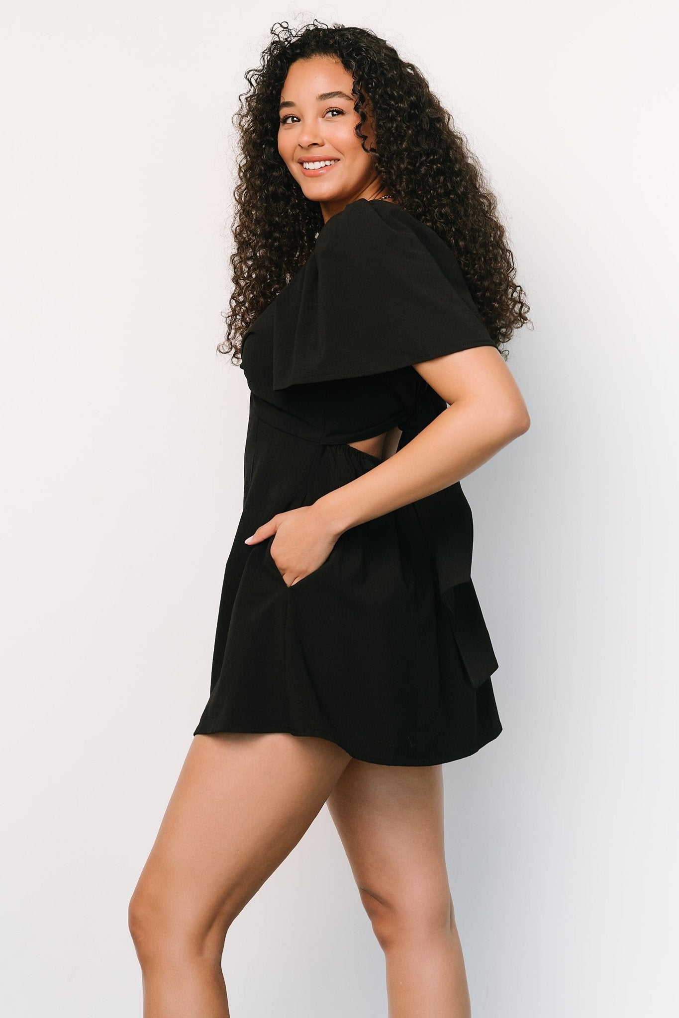 Lowell Skort Romper | Black Cheap Sale Sast