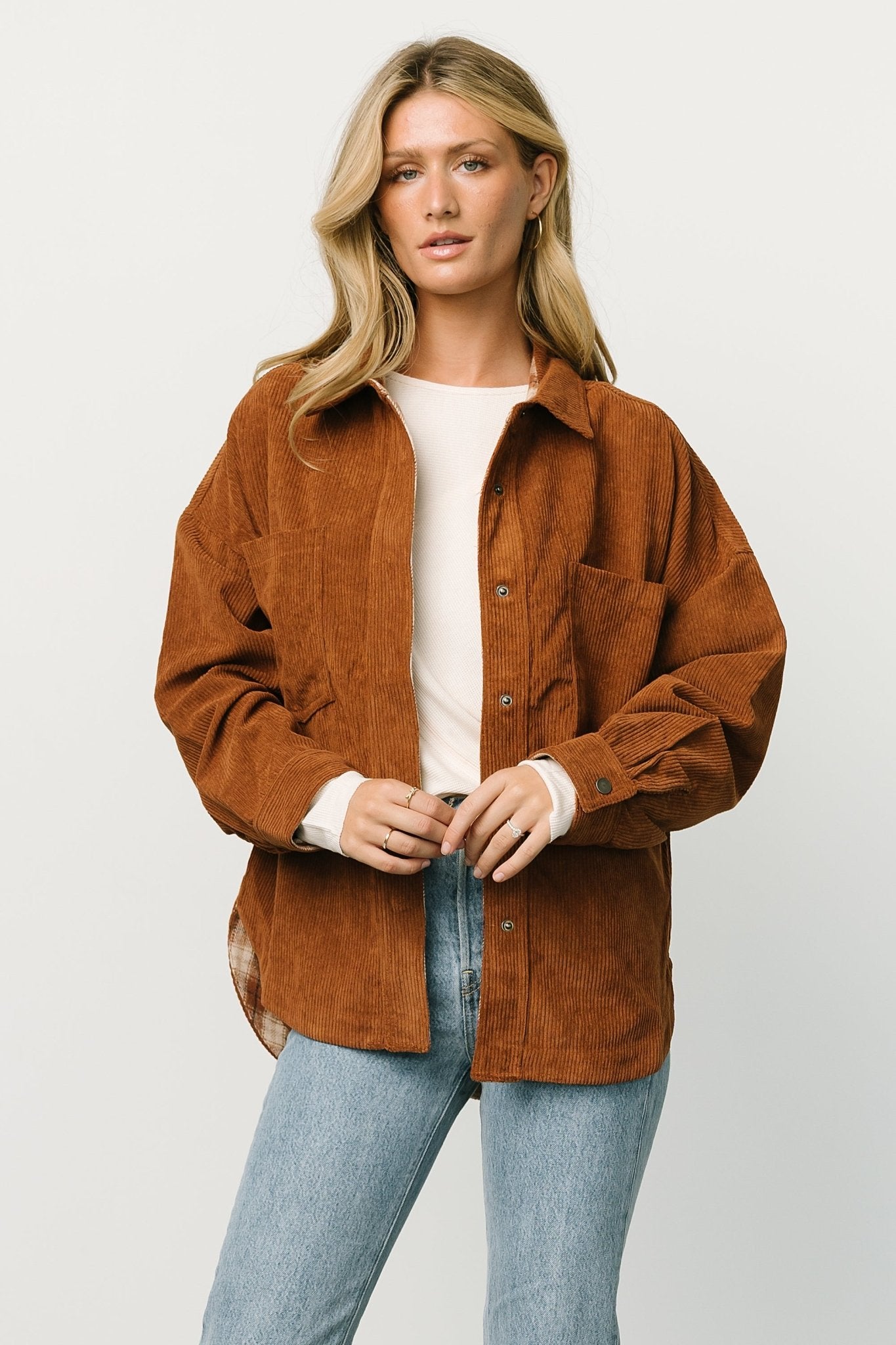 Davis Corduroy Shacket | Spice Visit For Sale