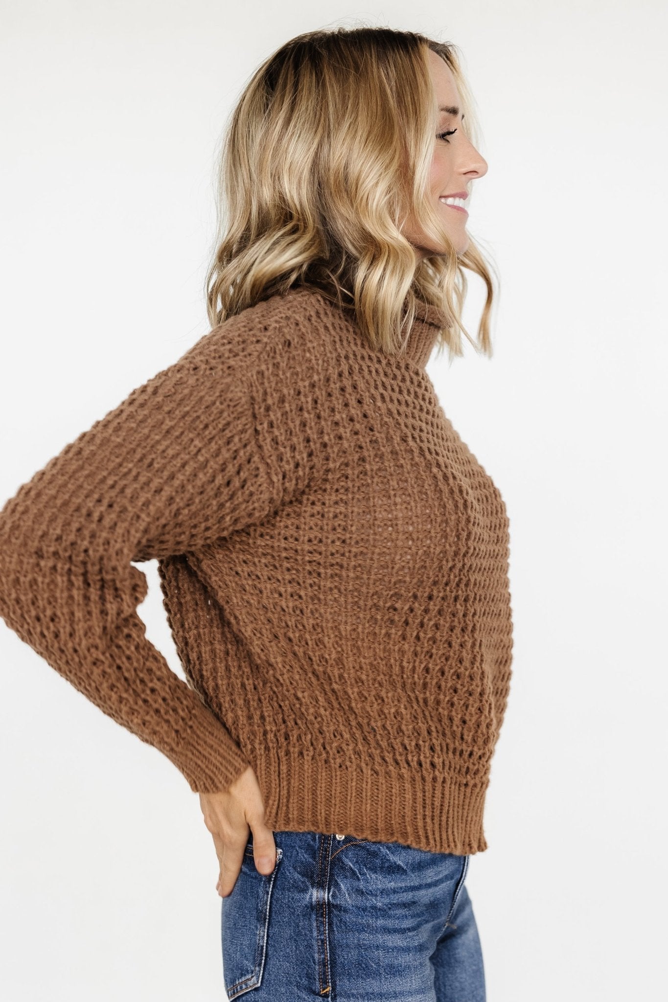 Syracuse Chunky Knit Sweater | Mocha Order Cheap Online