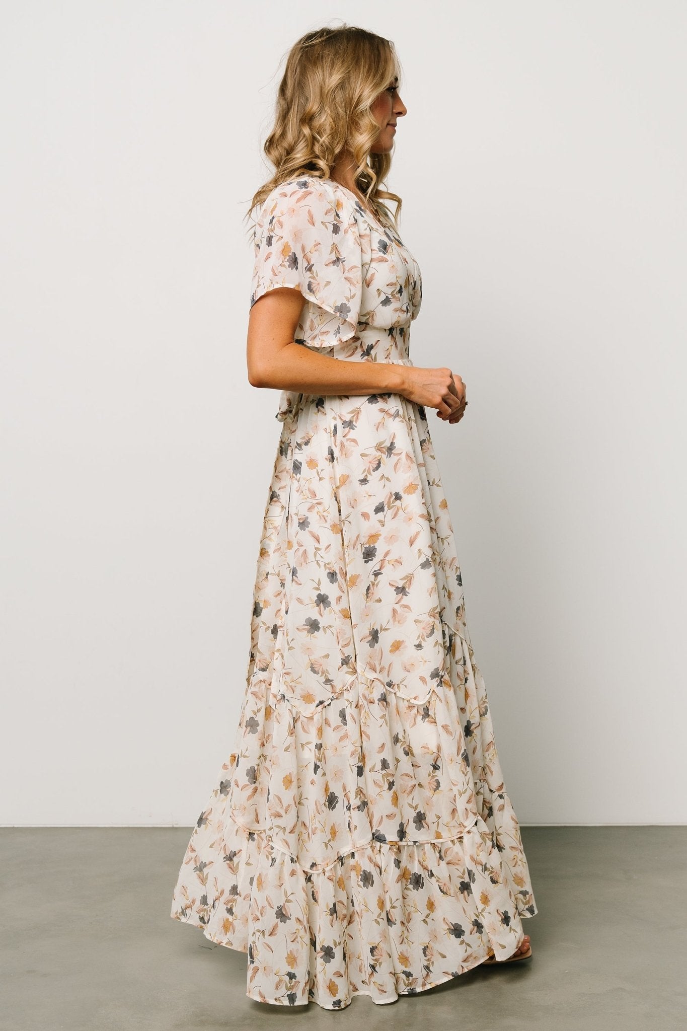 Katherine Maxi Dress | Multi Floral Collections For Sale