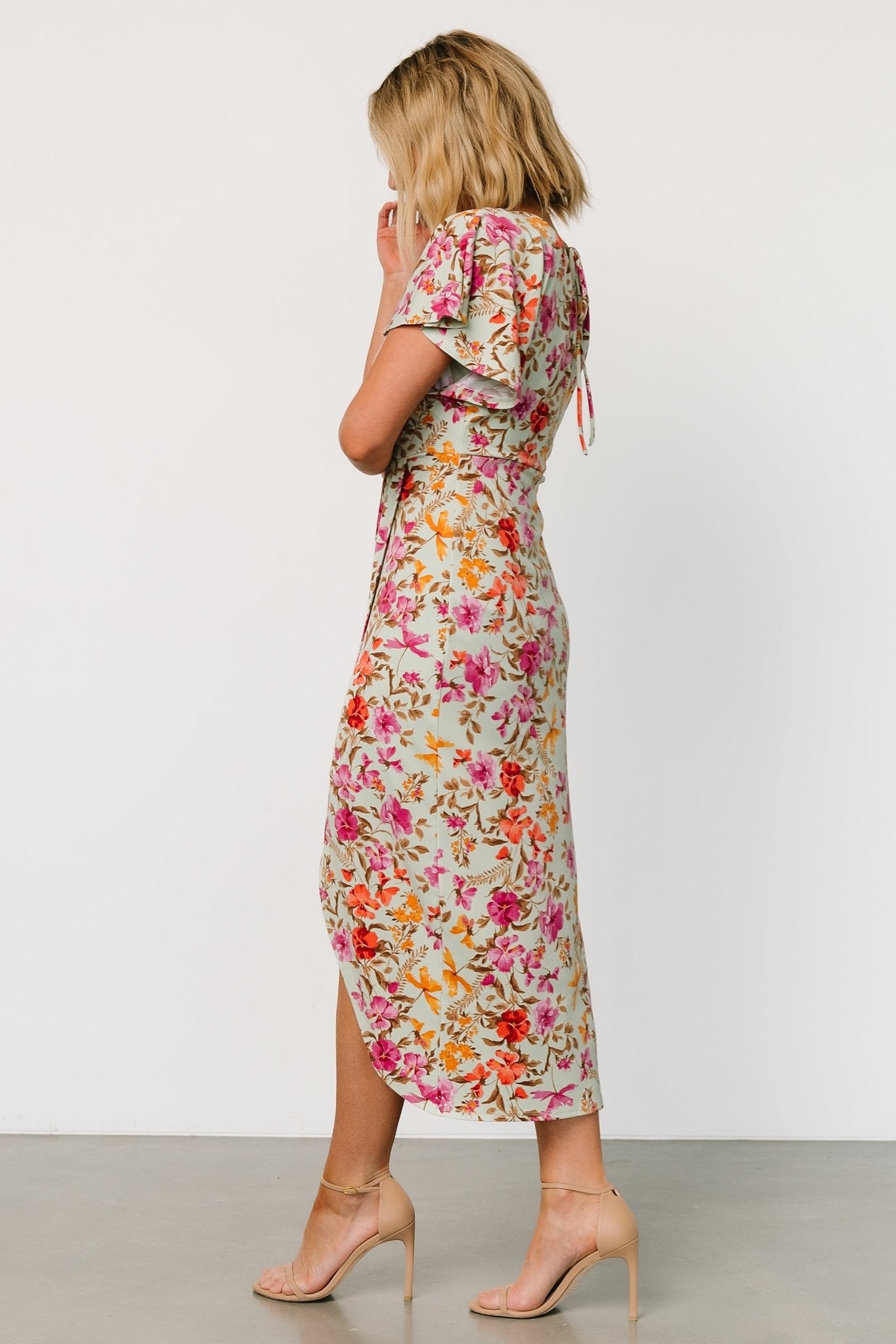 Bloomfield Midi Dress | Sage Floral Authentic For Sale