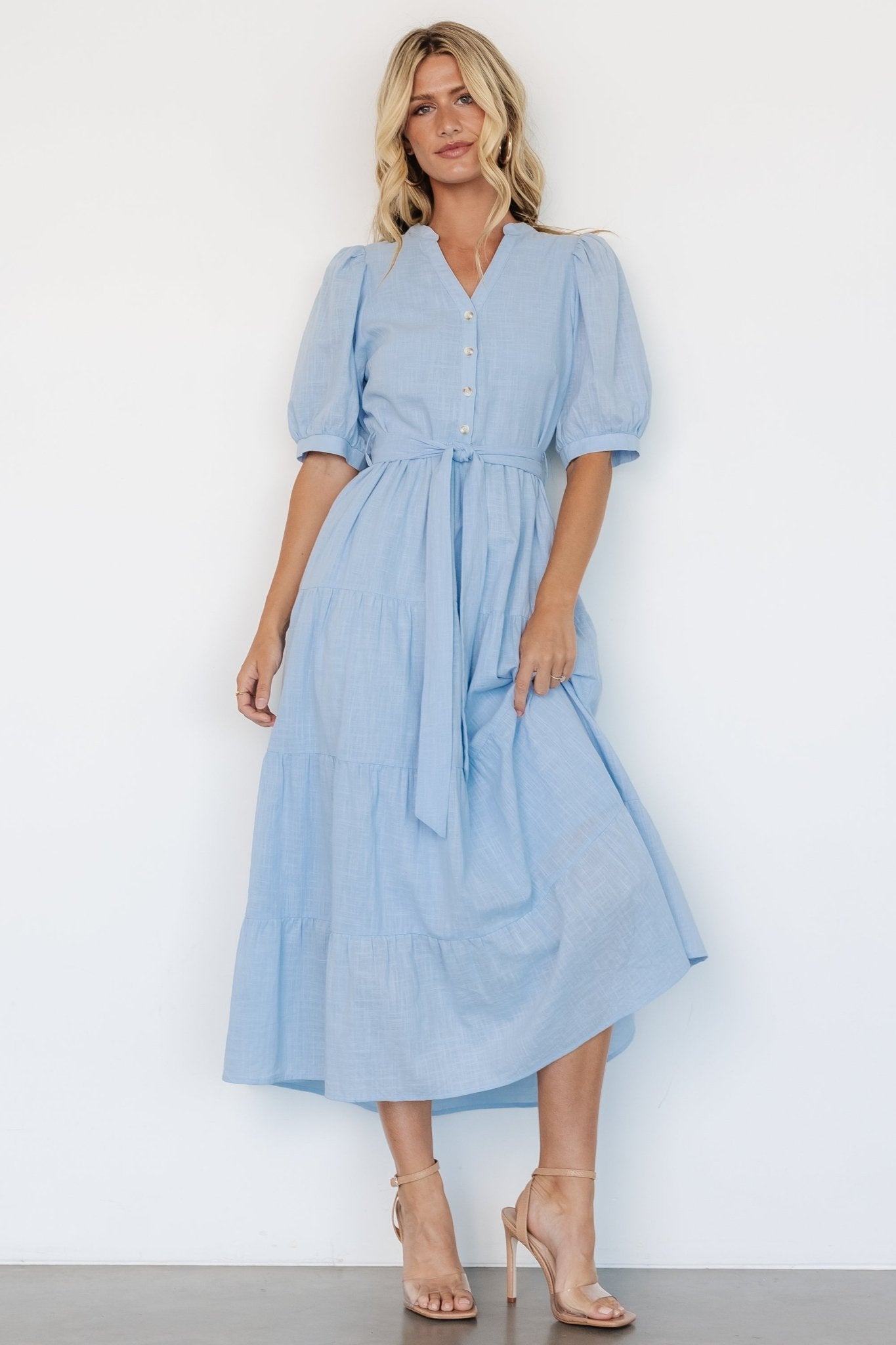 Camille Maxi Dress | Light Blue Discount Explore