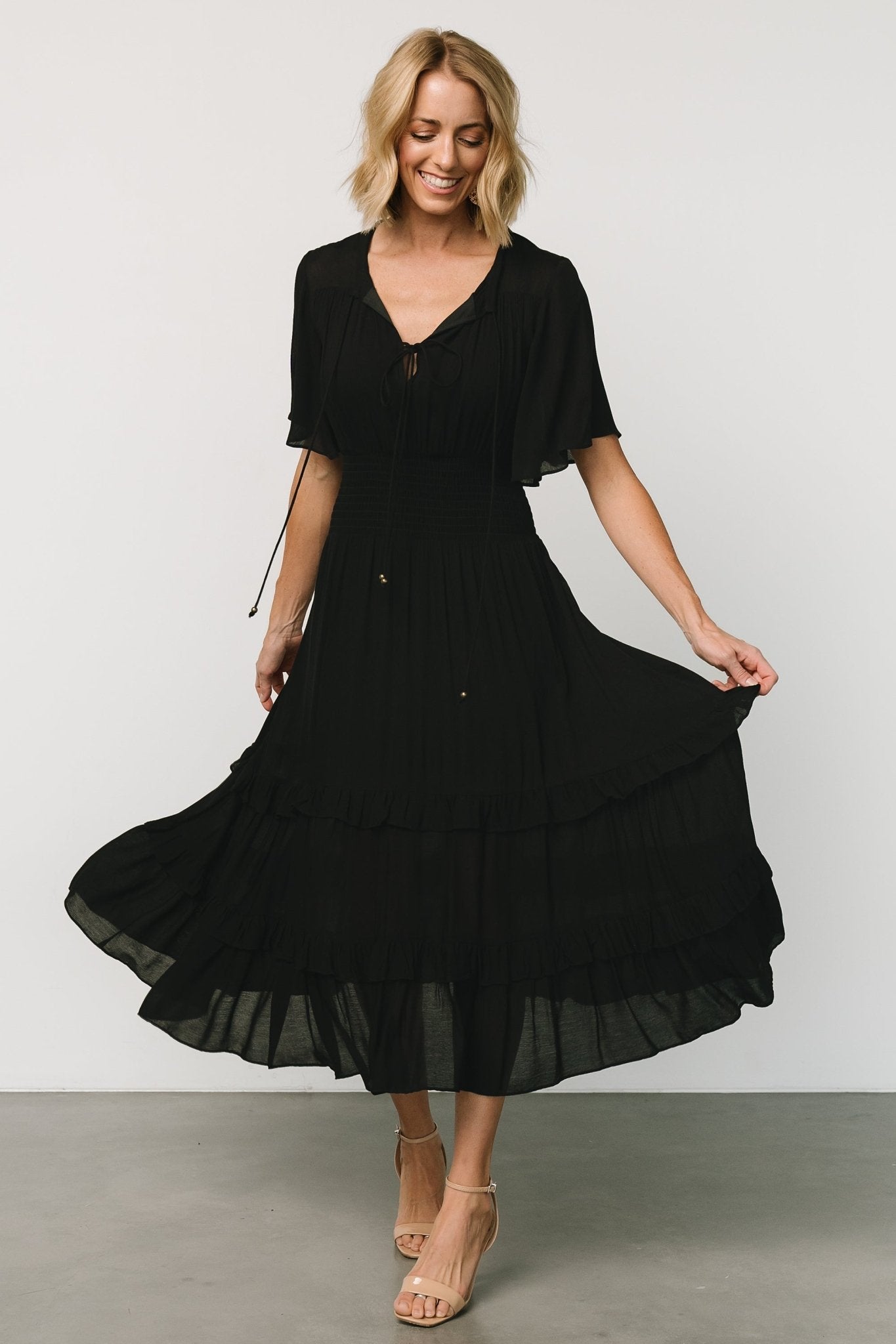 Spell Boho Midi Dress | Black Clearance Inexpensive