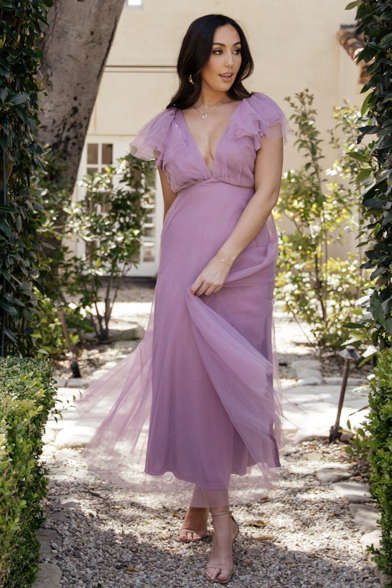 Annabella Tulle Dress | Lavender Cheap Sale Huge Surprise