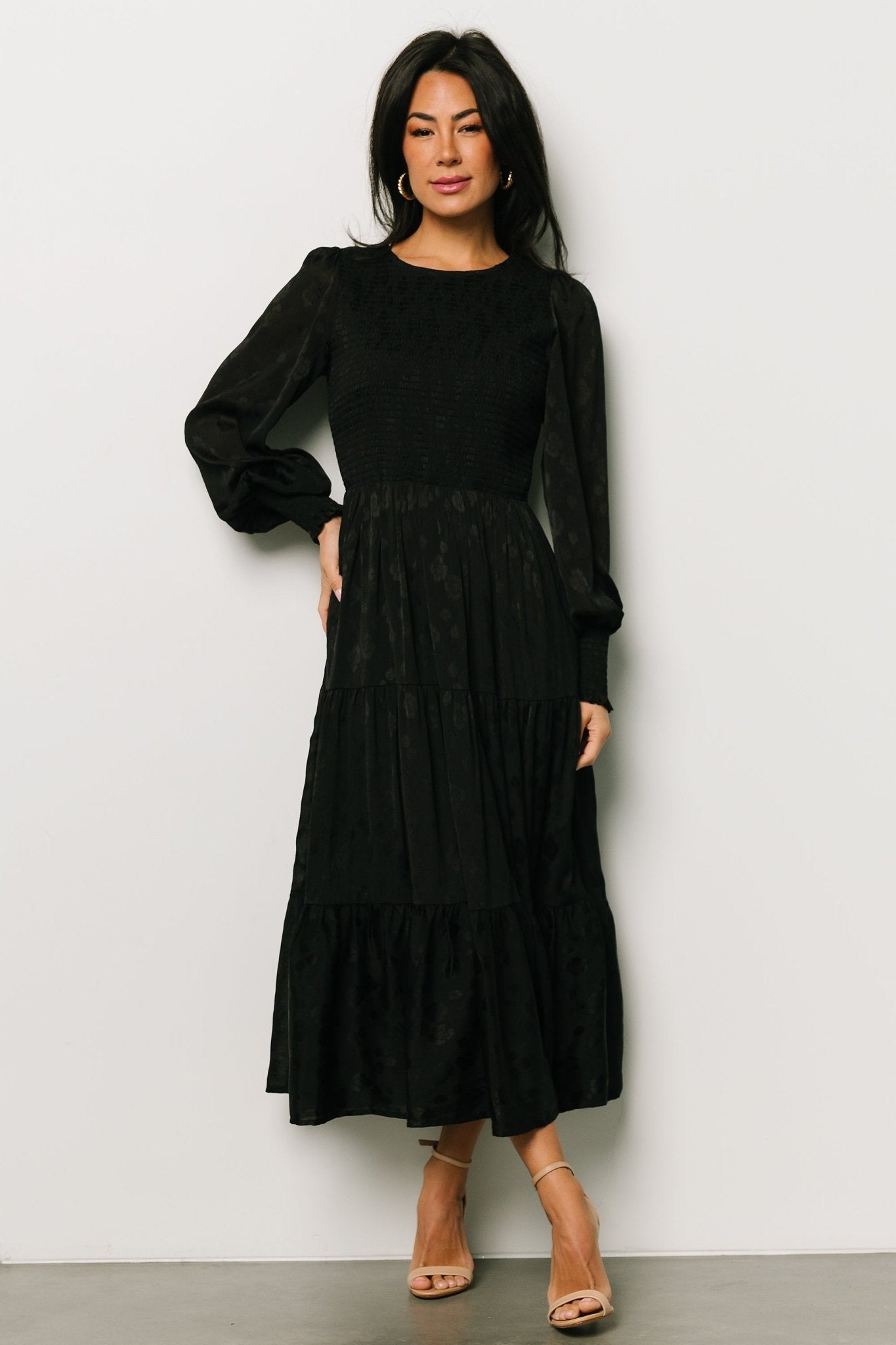 Stockholm Smocked Dress | Black Outlet Big Discount