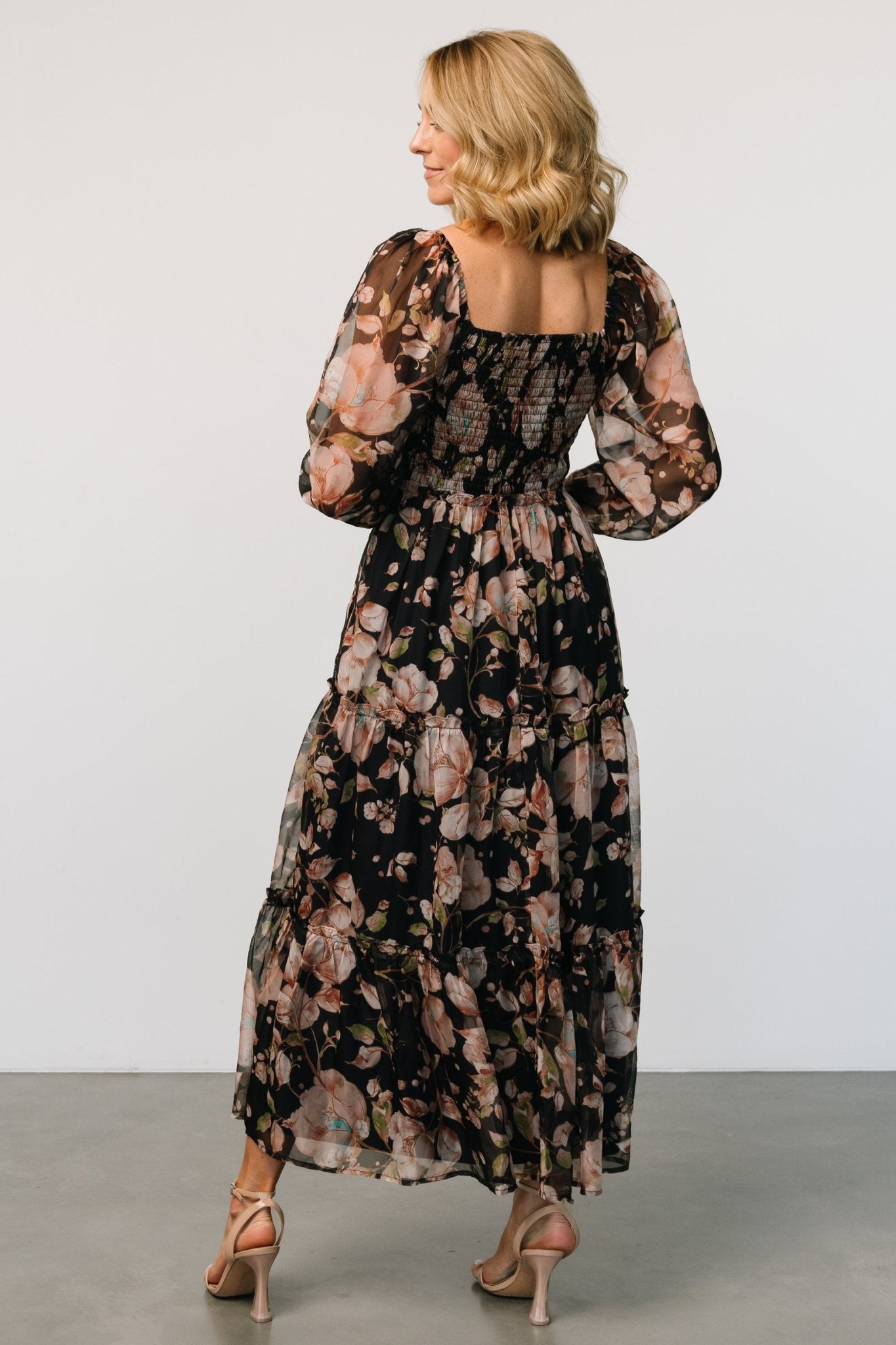 Adeline Smocked Maxi Dress | Midnight Floral For Cheap Online