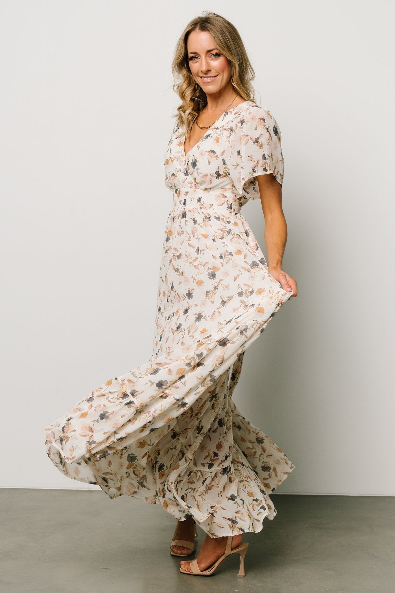 Katherine Maxi Dress | Multi Floral Collections For Sale