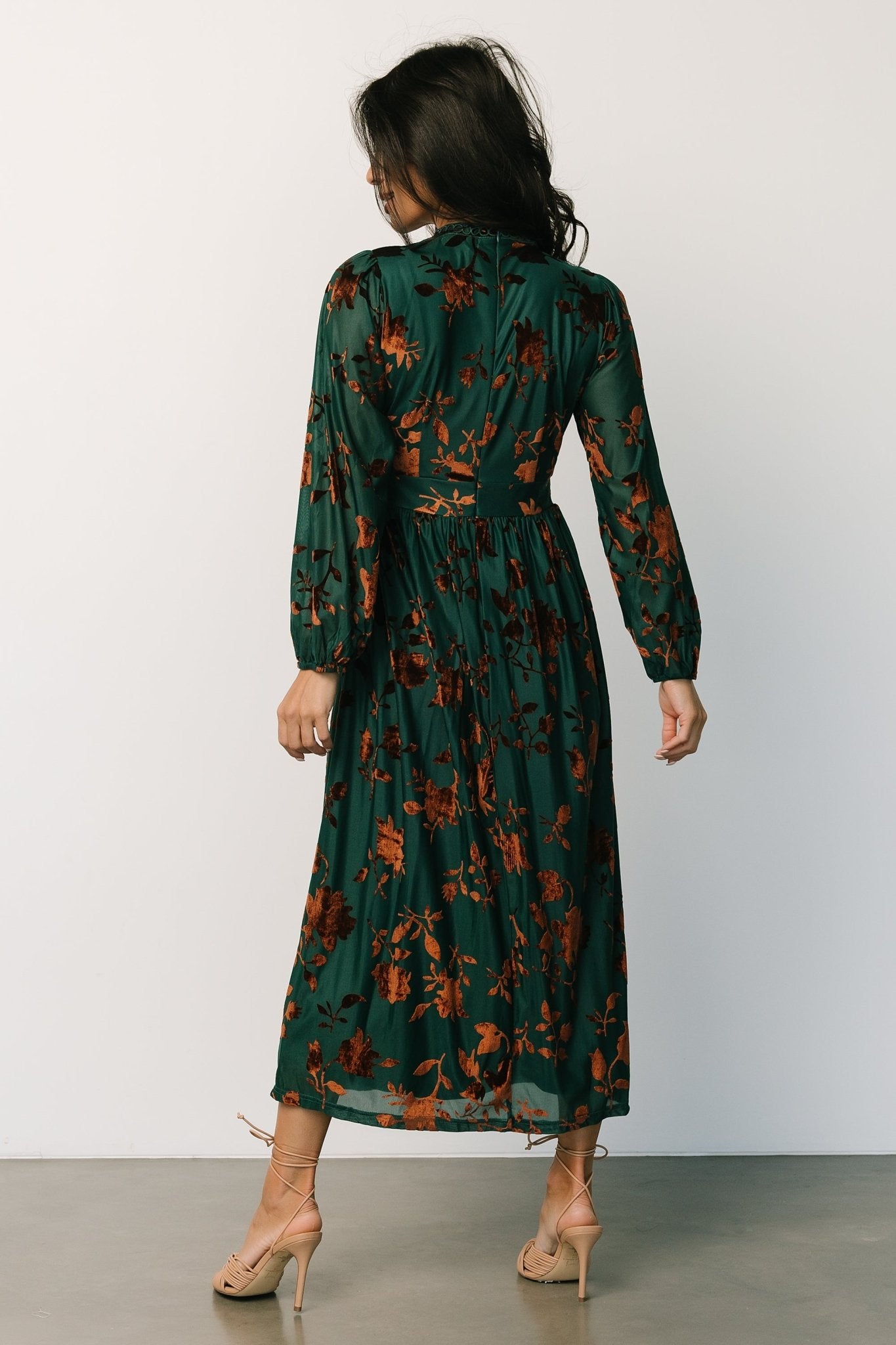 Christine Velvet Embossed Midi Dress | Jade Pay With Paypal Cheap Pice