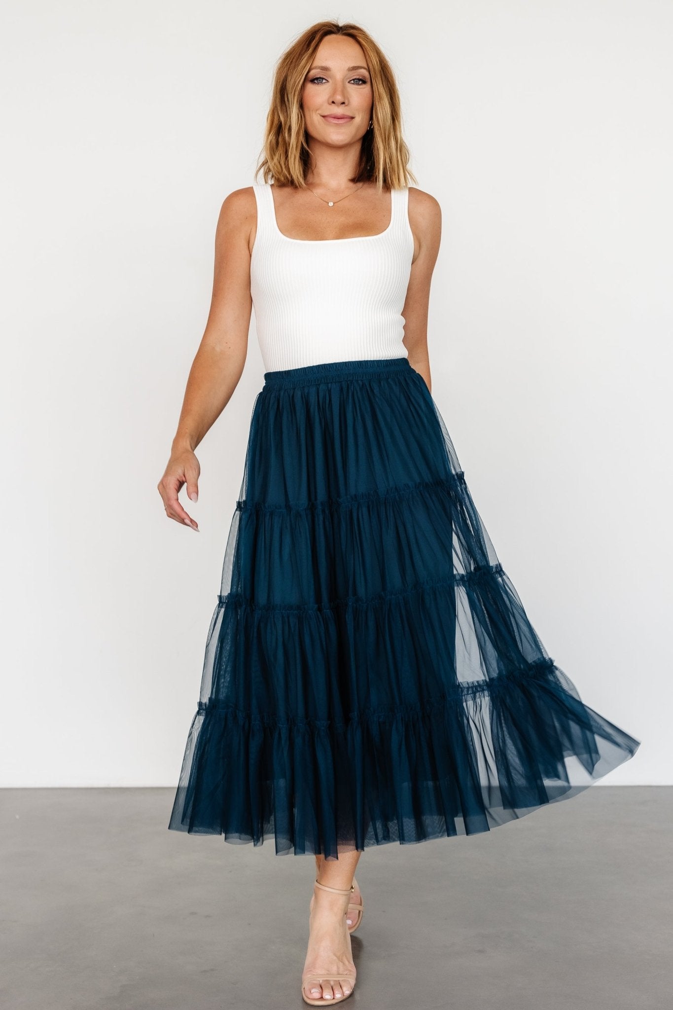 Galena Tulle Skirt | Deep Topaz Cheap Sale Online