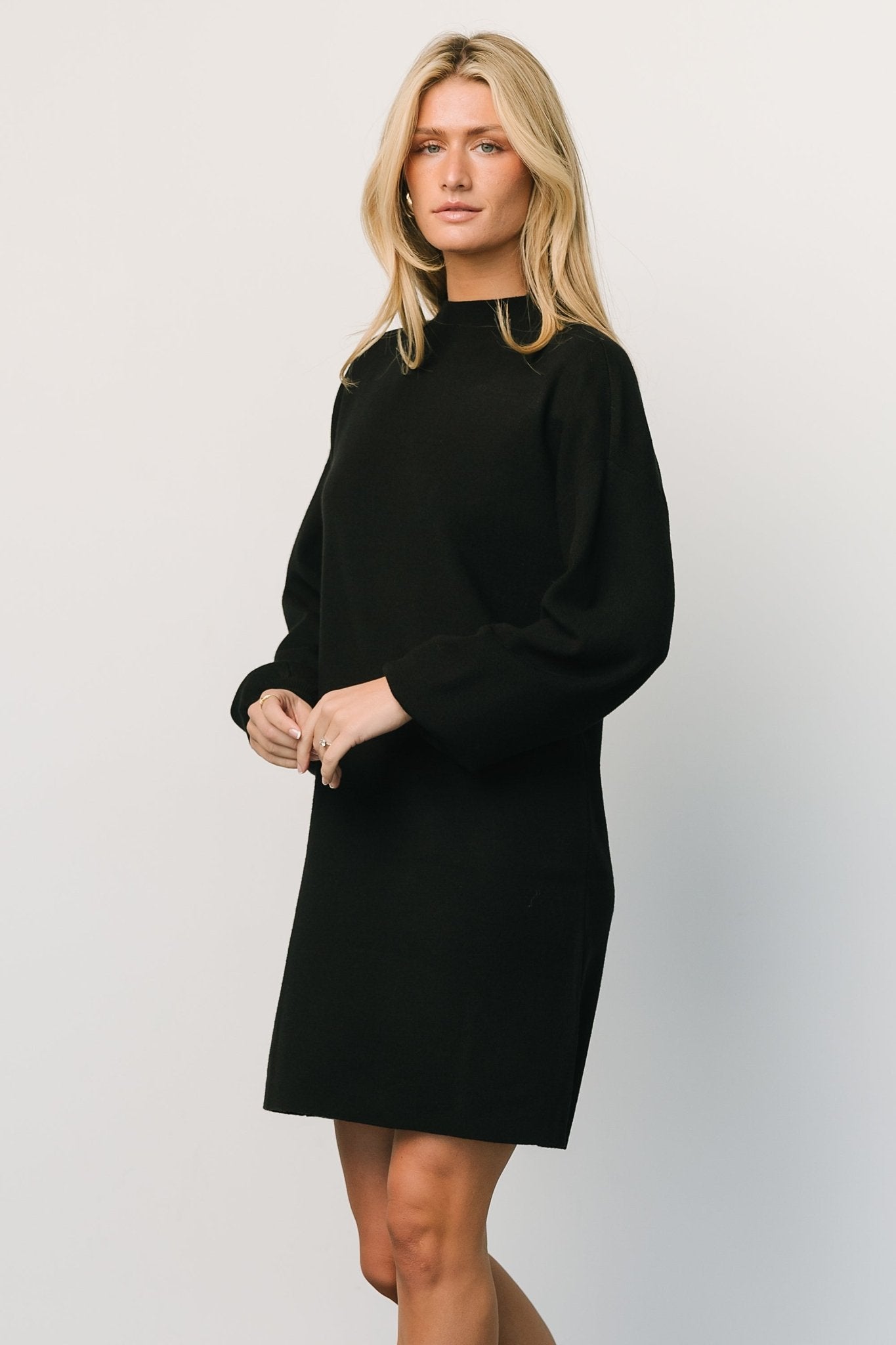 Jennings Sweater Dress | Black Outlet Clearance Store