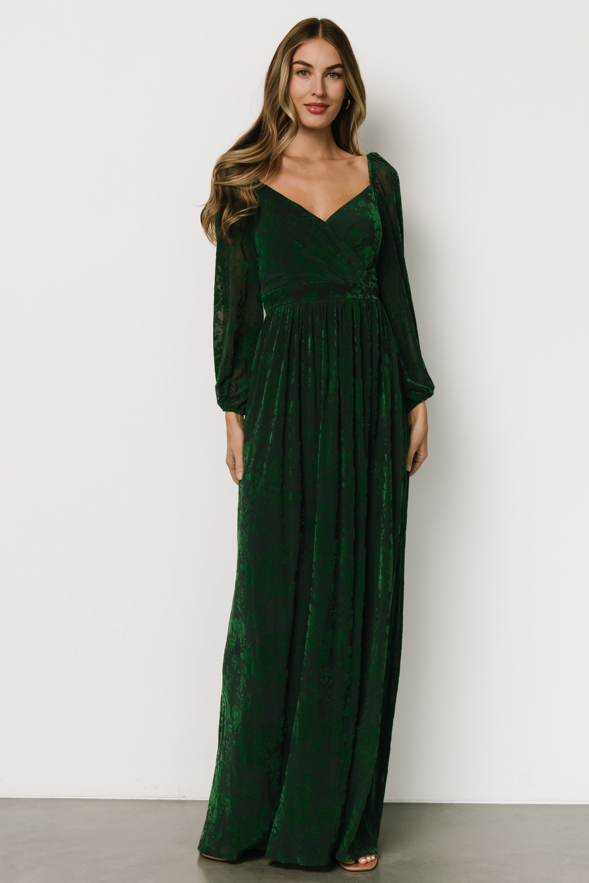 Mable Velvet Maxi Dress | Green Clearance Fast Delivery