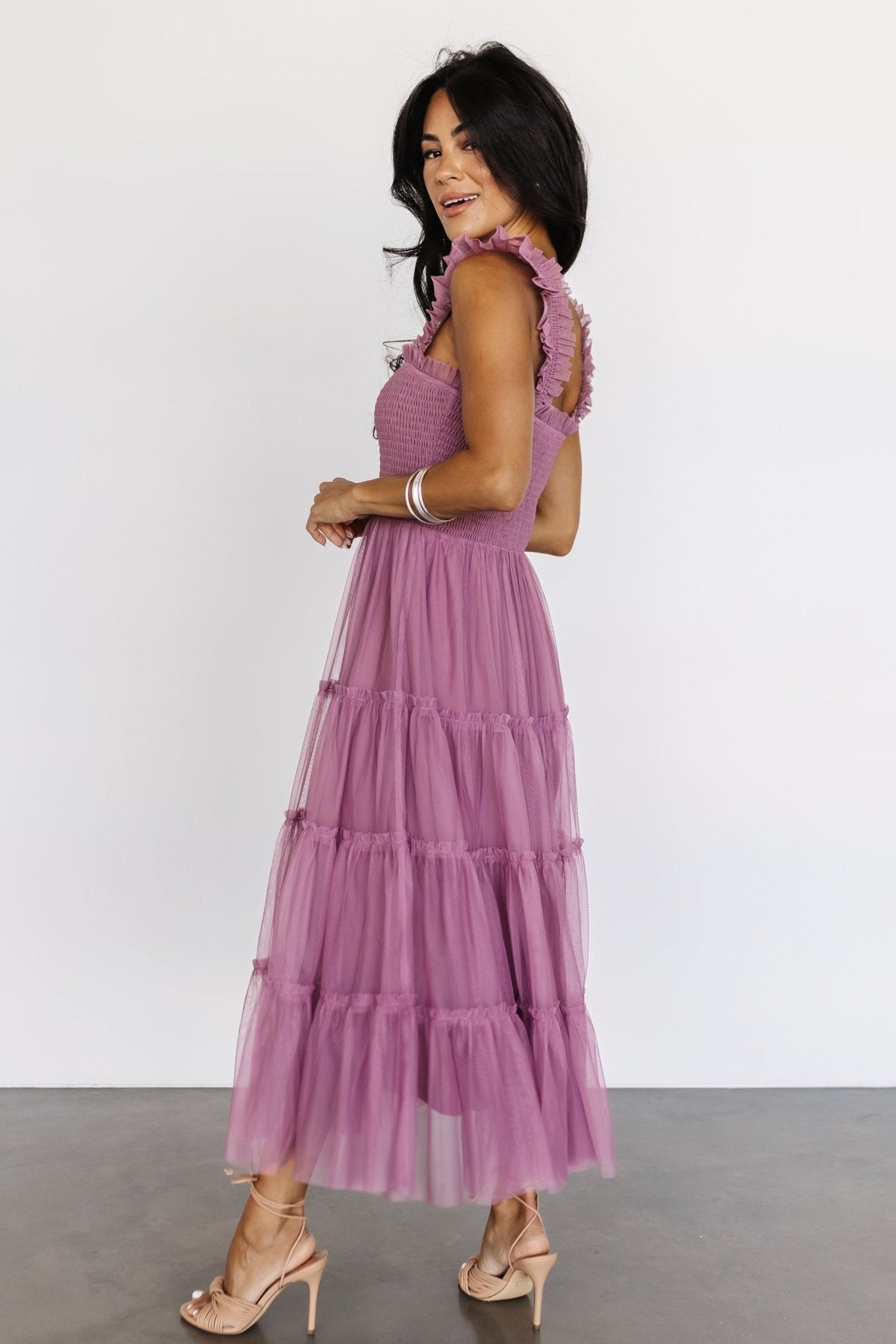 Emma Smocked Tulle Dress | Orchid Free Shipping Manchester Great Sale