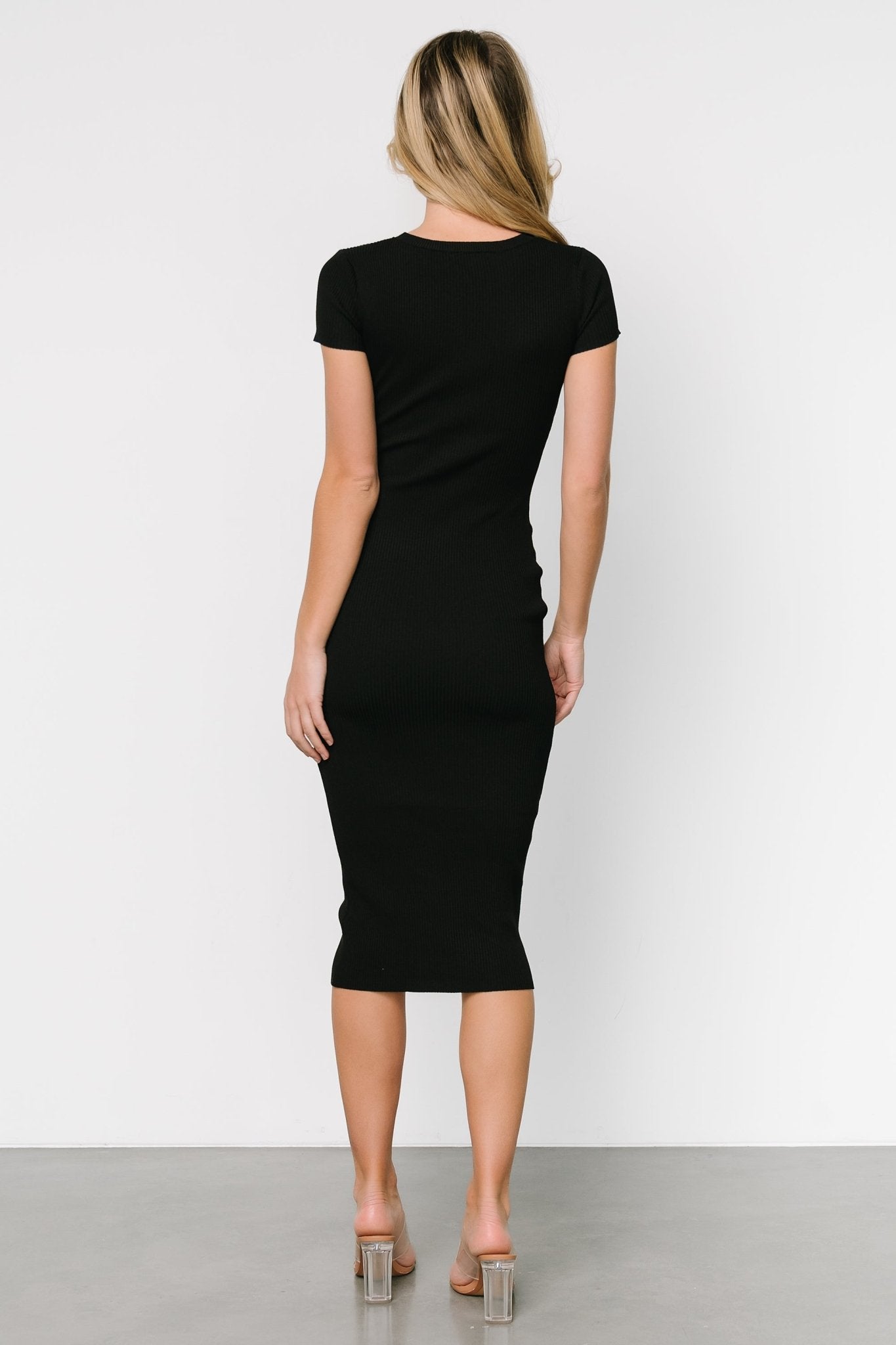 Dana Ribbed Midi Dress | Black The Best Store To Get