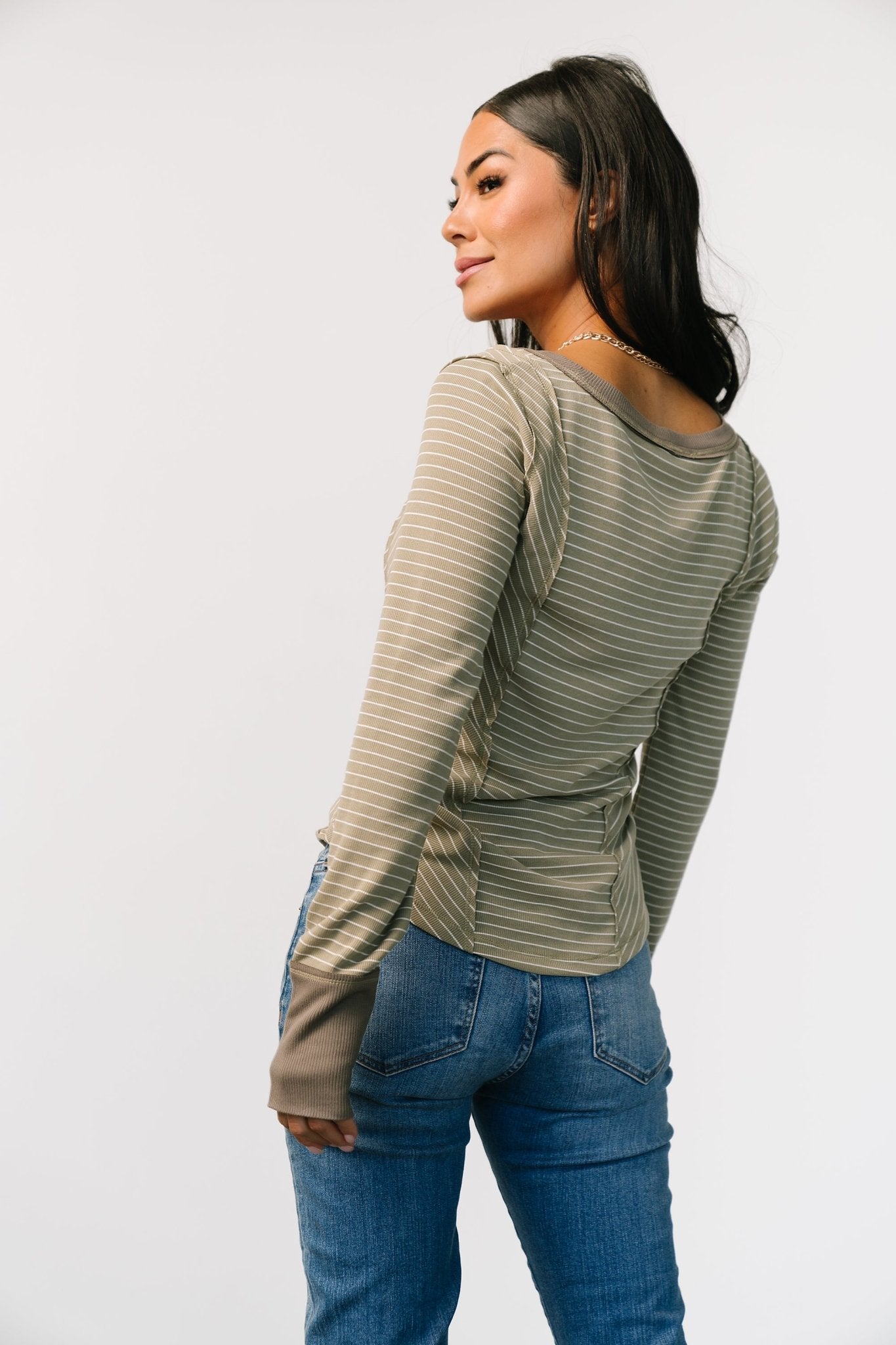 Ashford Striped Top | Olive Order