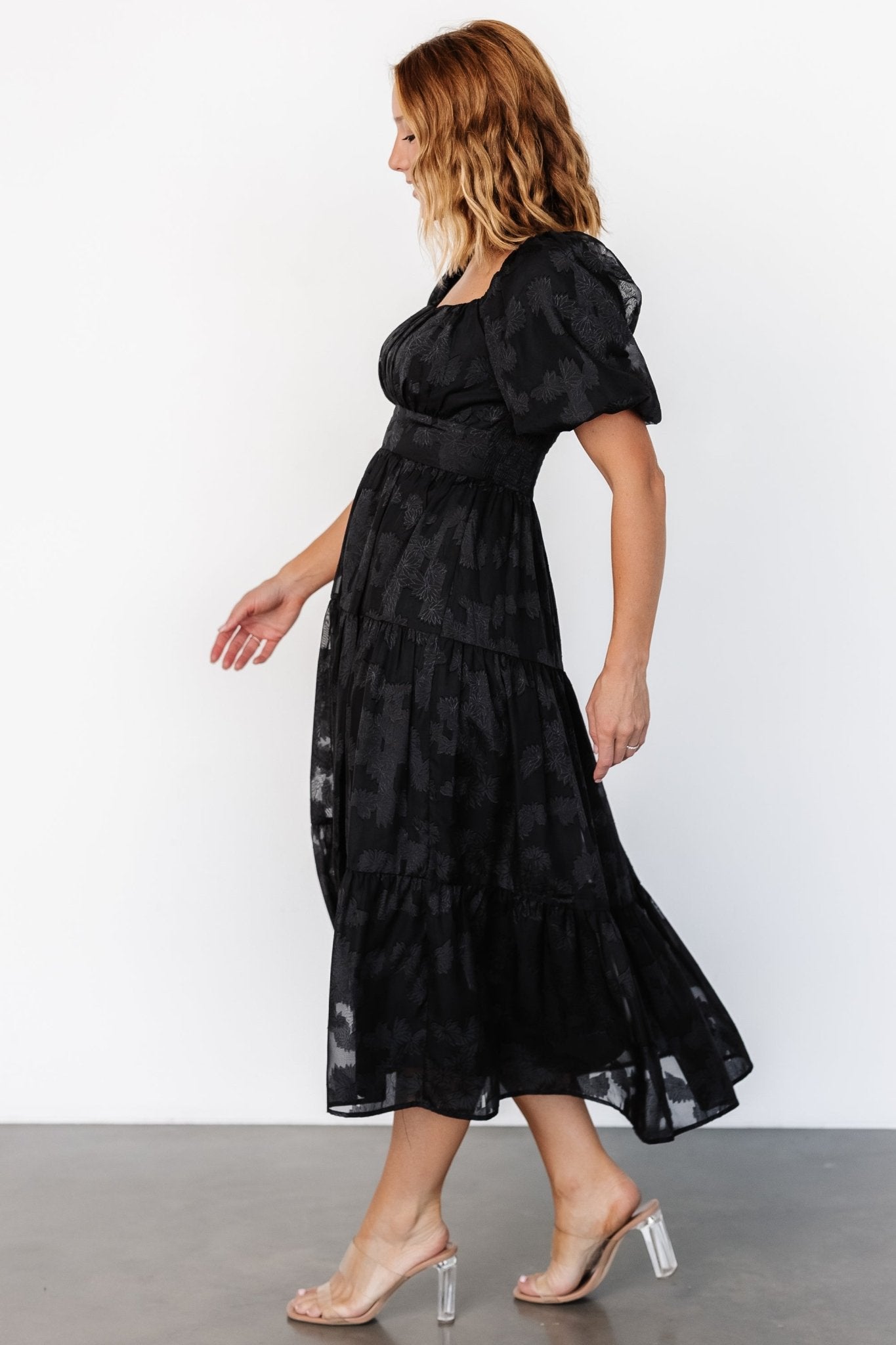 Mae Midi Dress | Black Sale Great Deals