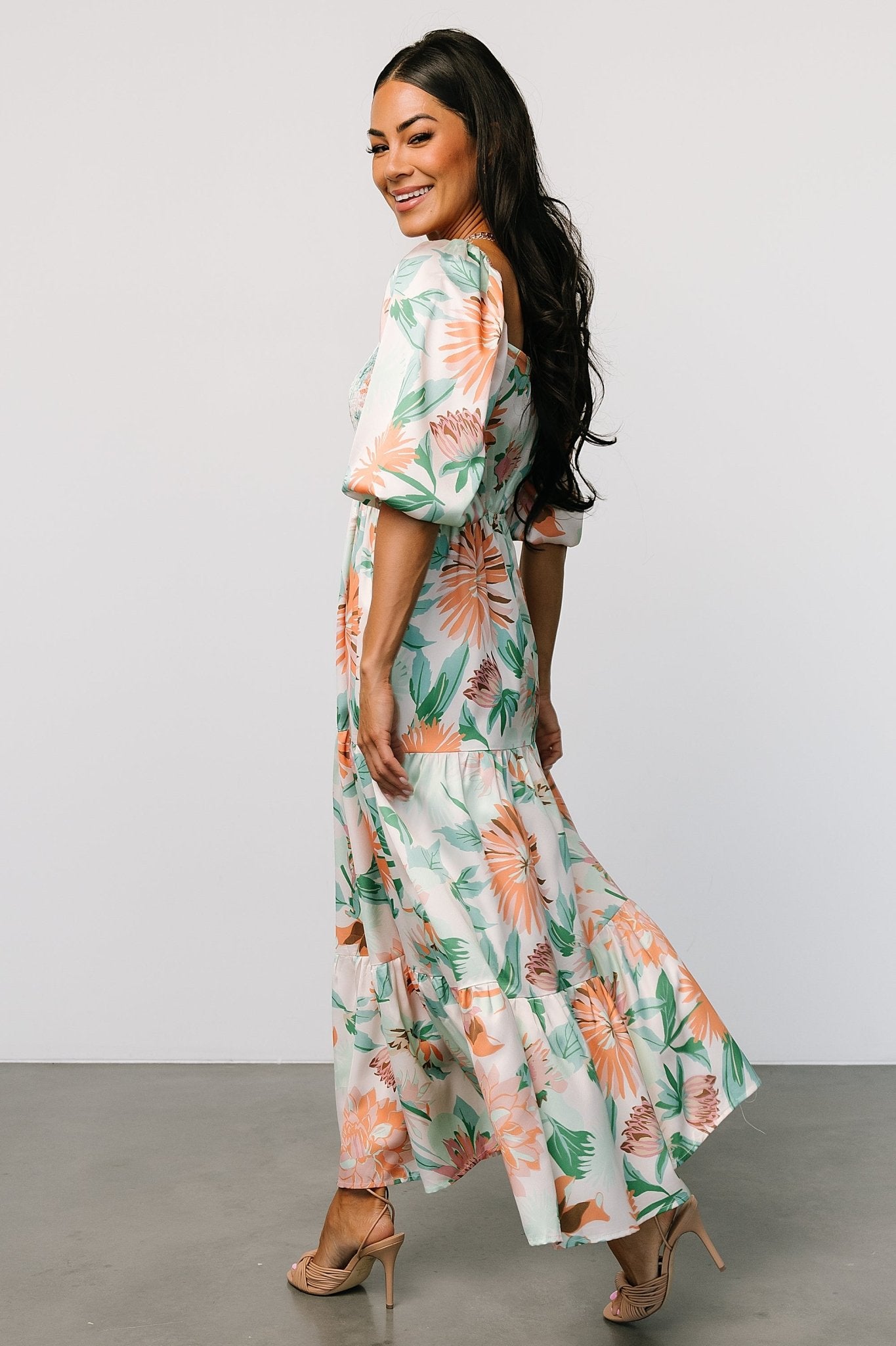 Lina Satin Dress | Multi Print Sale Footlocker Finishline