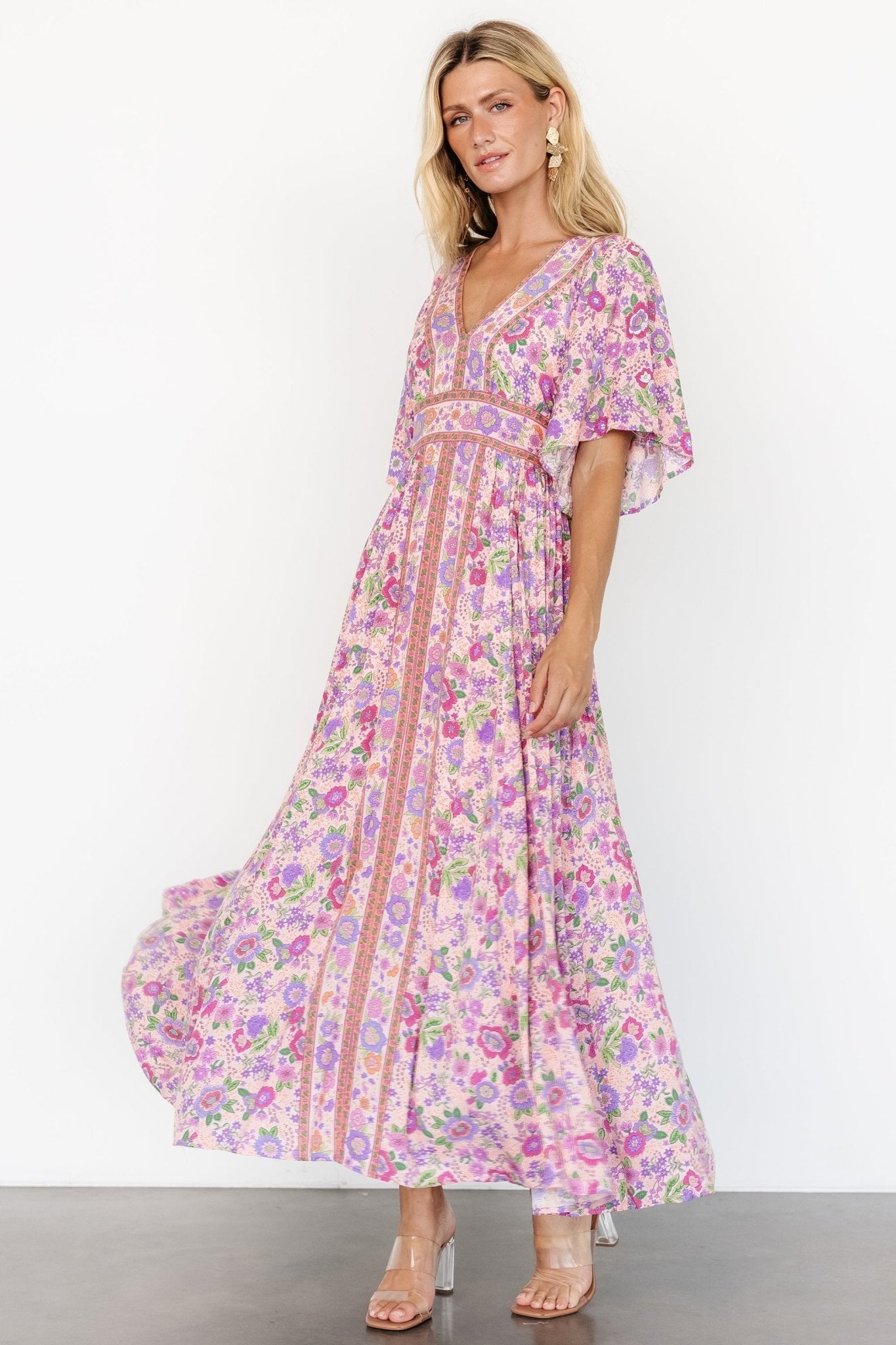 Elissa Maxi Dress | Pink Multi Floral Fashionable Sale Online