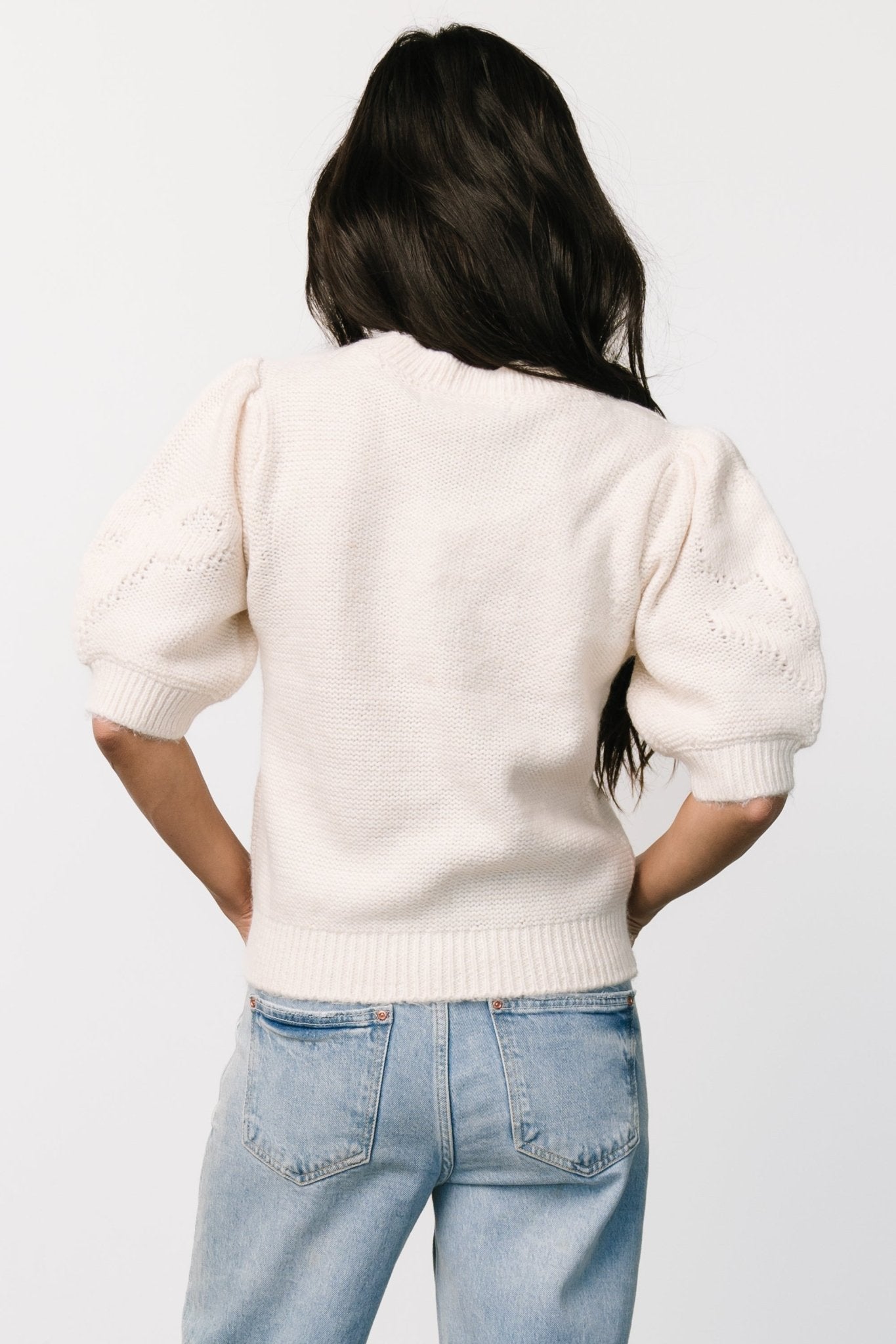 Pamela Sweater Top | Cream Sale Reliable