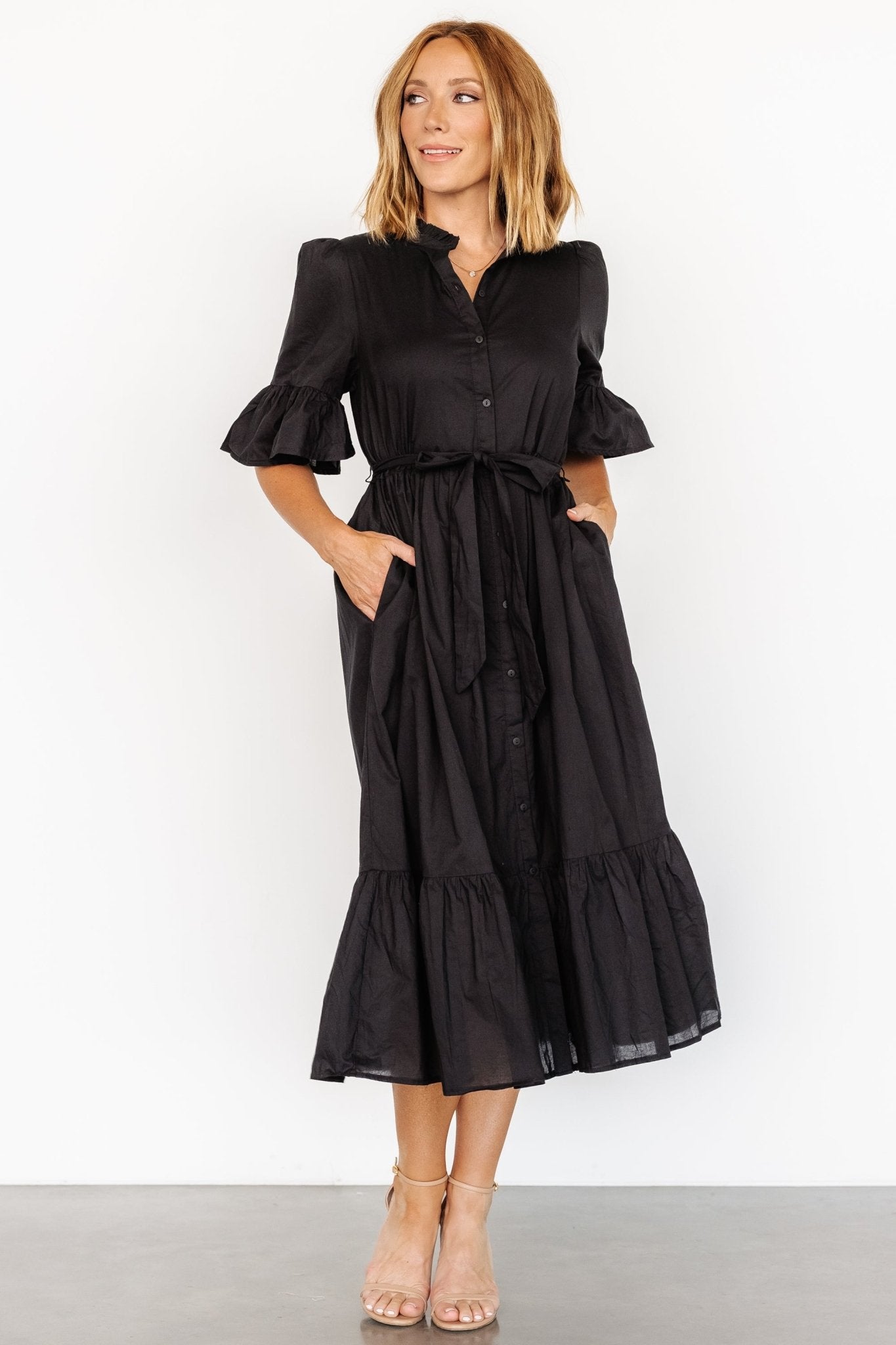 Mirielle Midi Dress | Black Discount Purchase