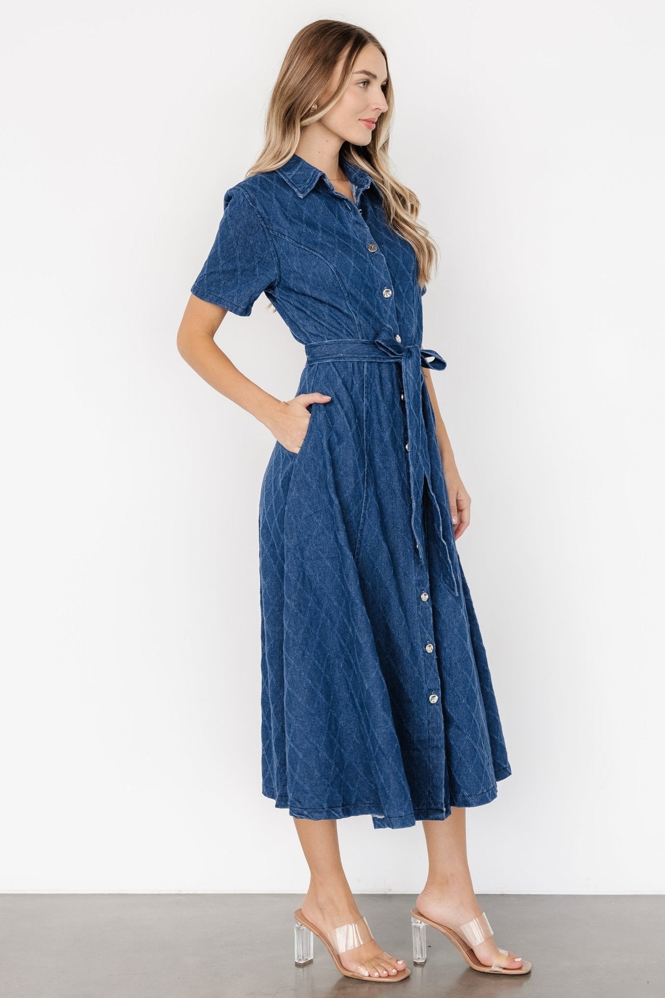 Sheryl Midi Dress | Denim Blue Buy Cheap Deals