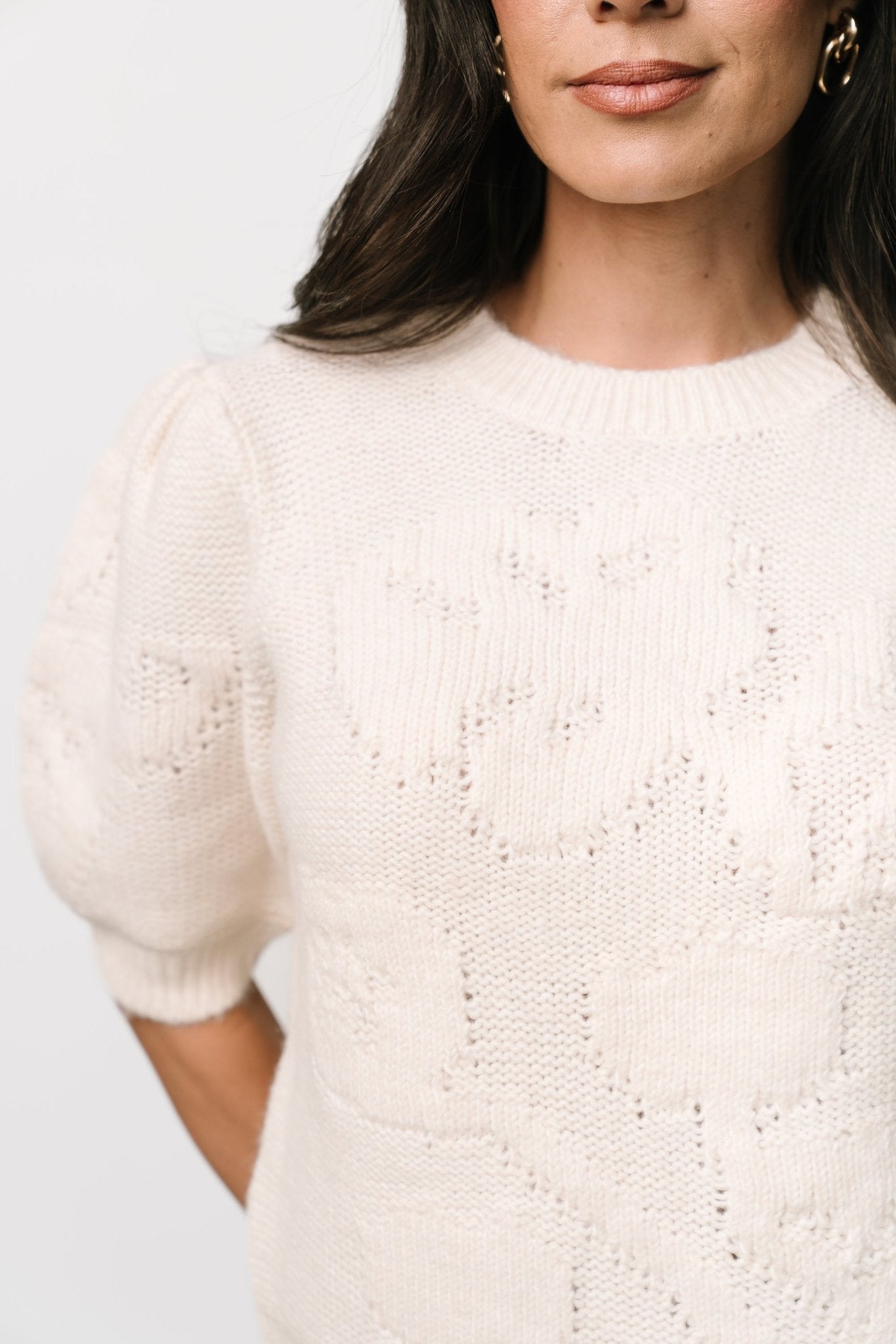 Pamela Sweater Top | Cream Sale Reliable