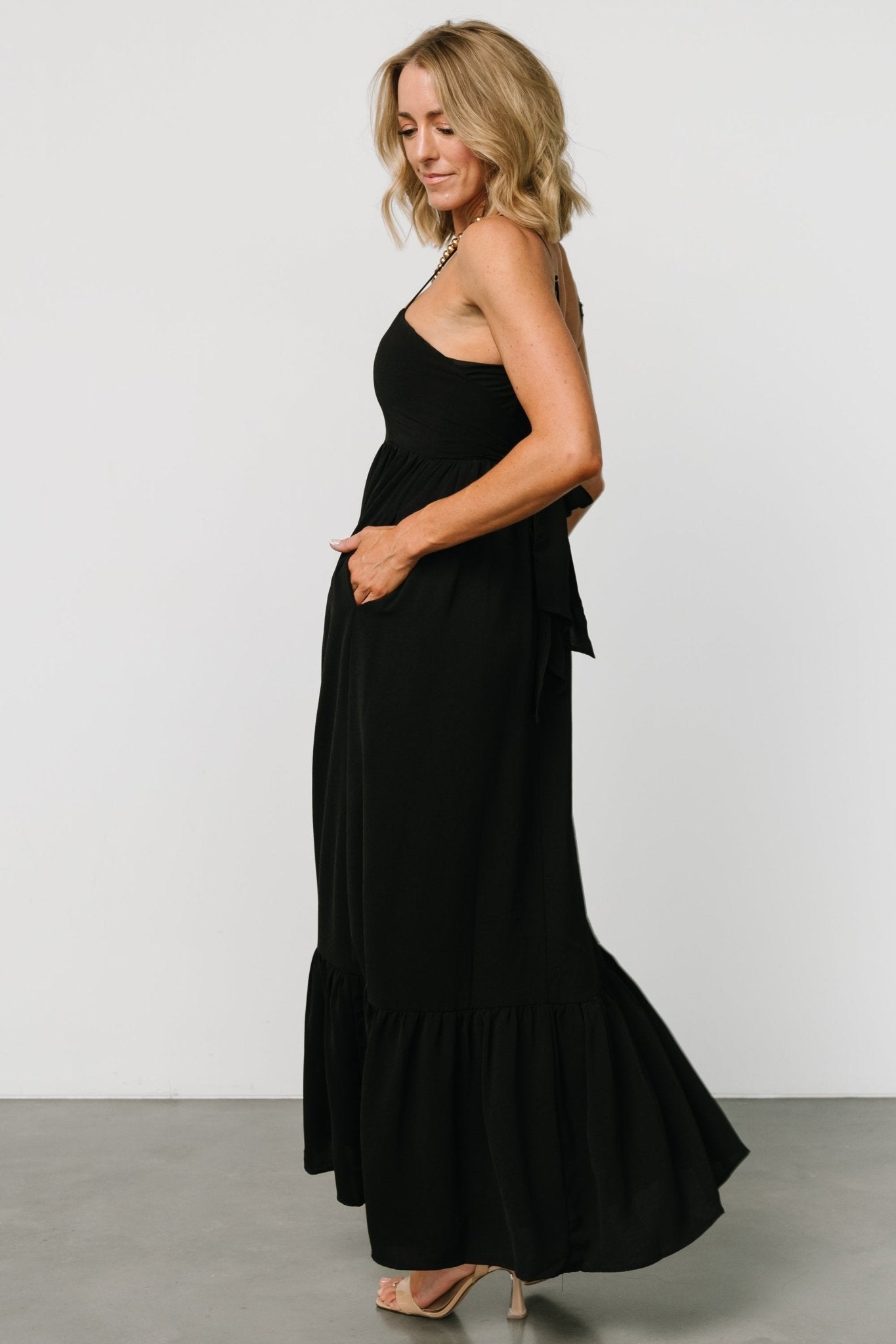 Regan Tank Maxi Dress | Black Footlocker Finishline Cheap Pice