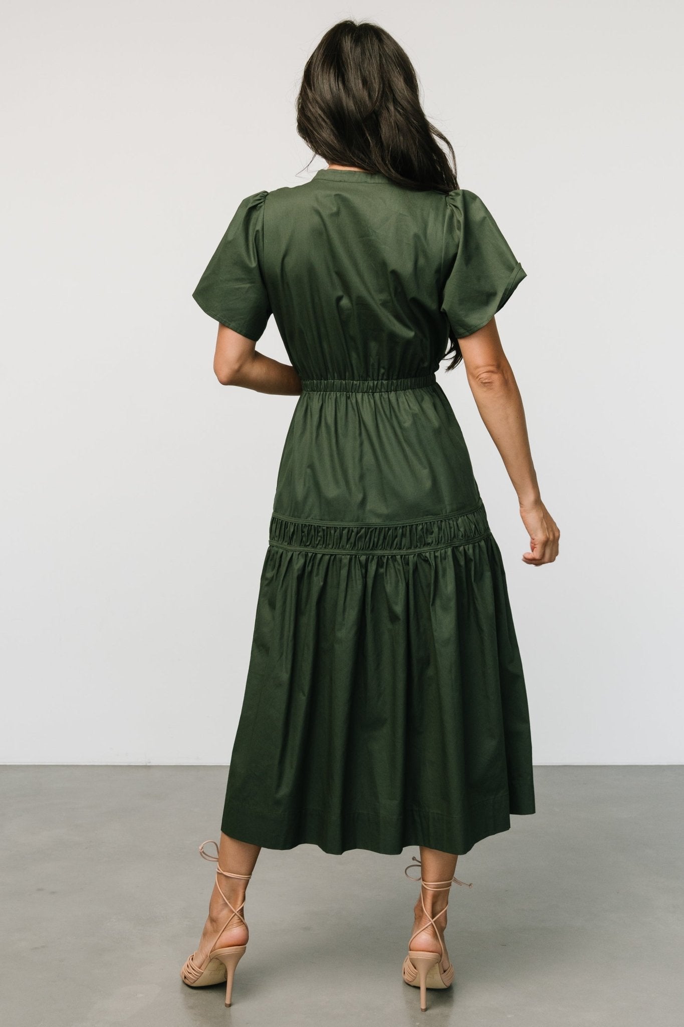 Jerrah Midi Dress | Deep Green Cheap For Cheap