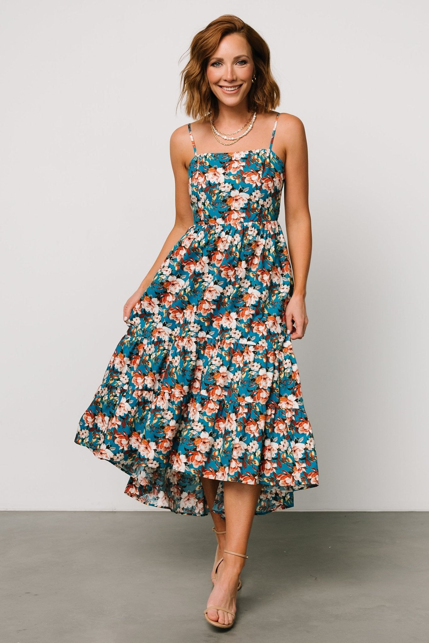 Shari Tank Maxi Dress | Deep Blue Floral Cheap Best Seller