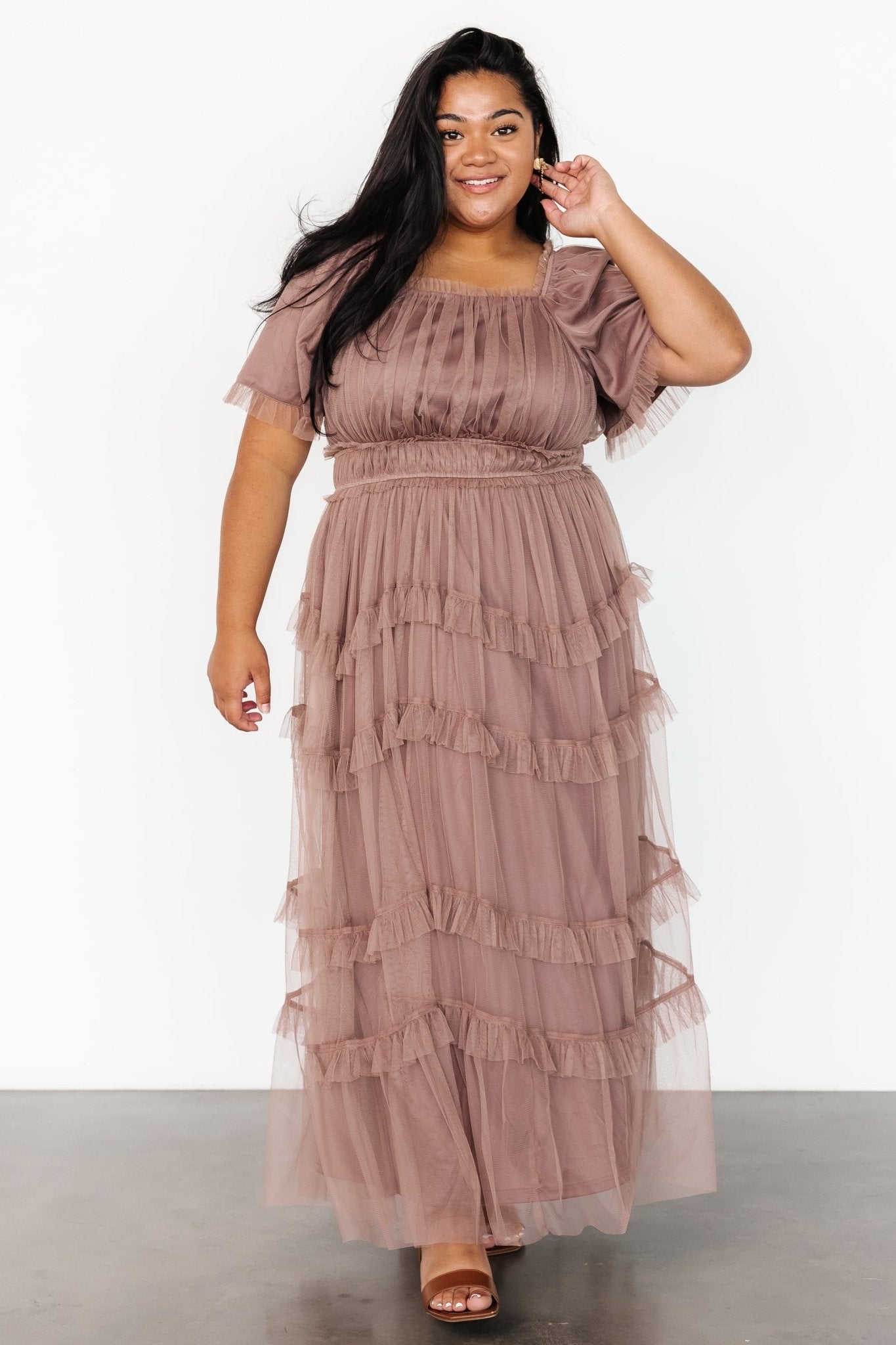 Magdalena Tulle Maxi Dress | Mink Sale Outlet