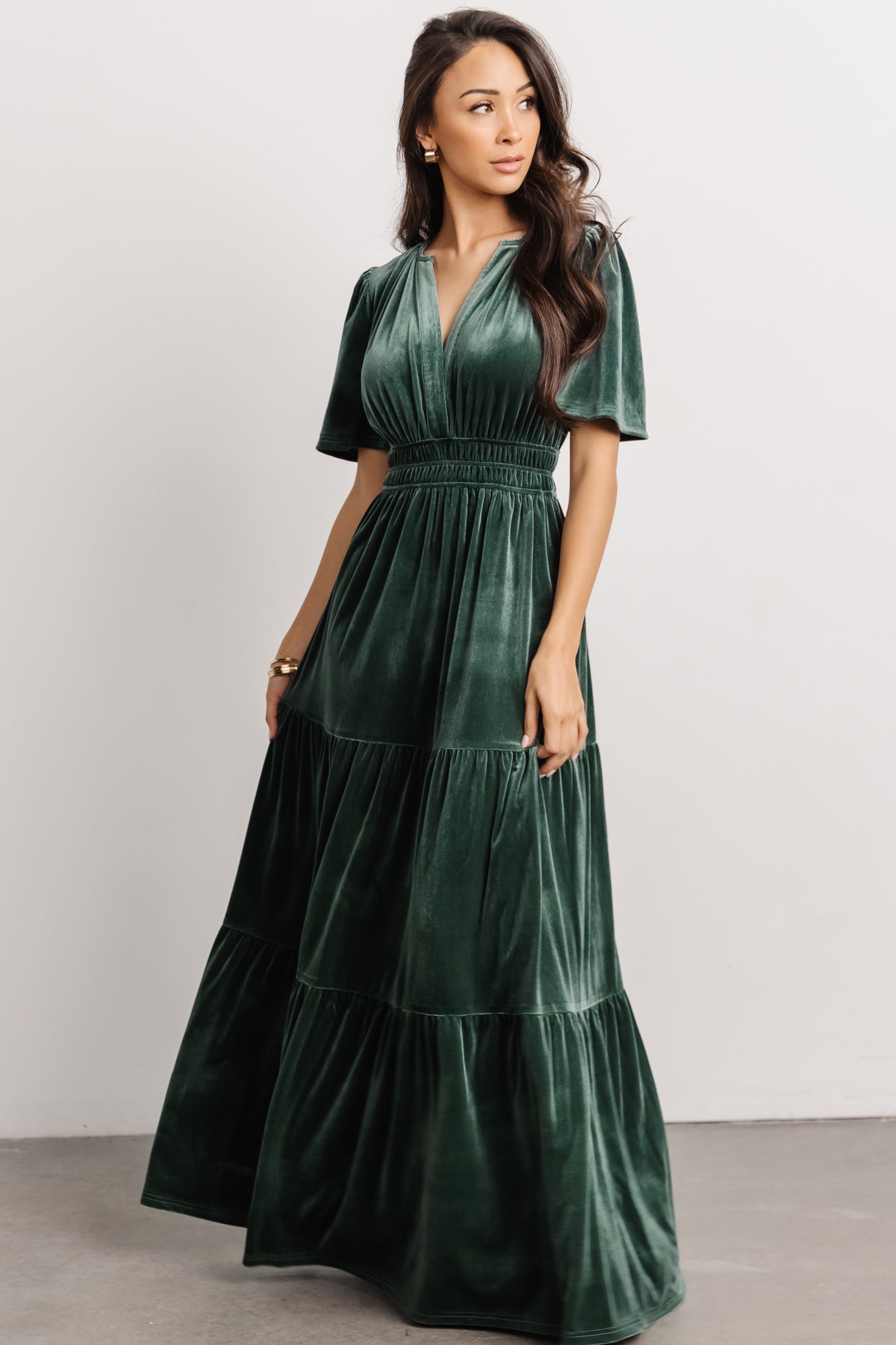 Artemis Velvet Maxi Dress | Deep Lagoon Exclusive Online