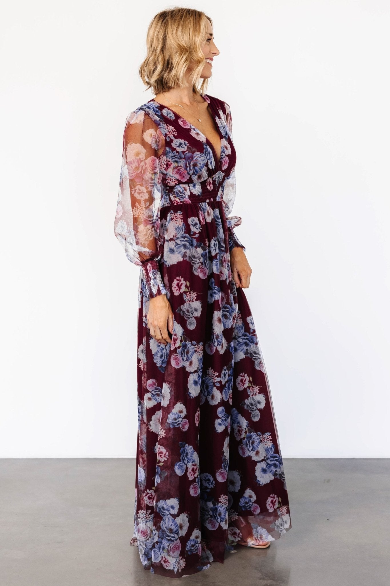 Layla Tulle Maxi Dress | Mulberry Floral Get To Buy For Sale