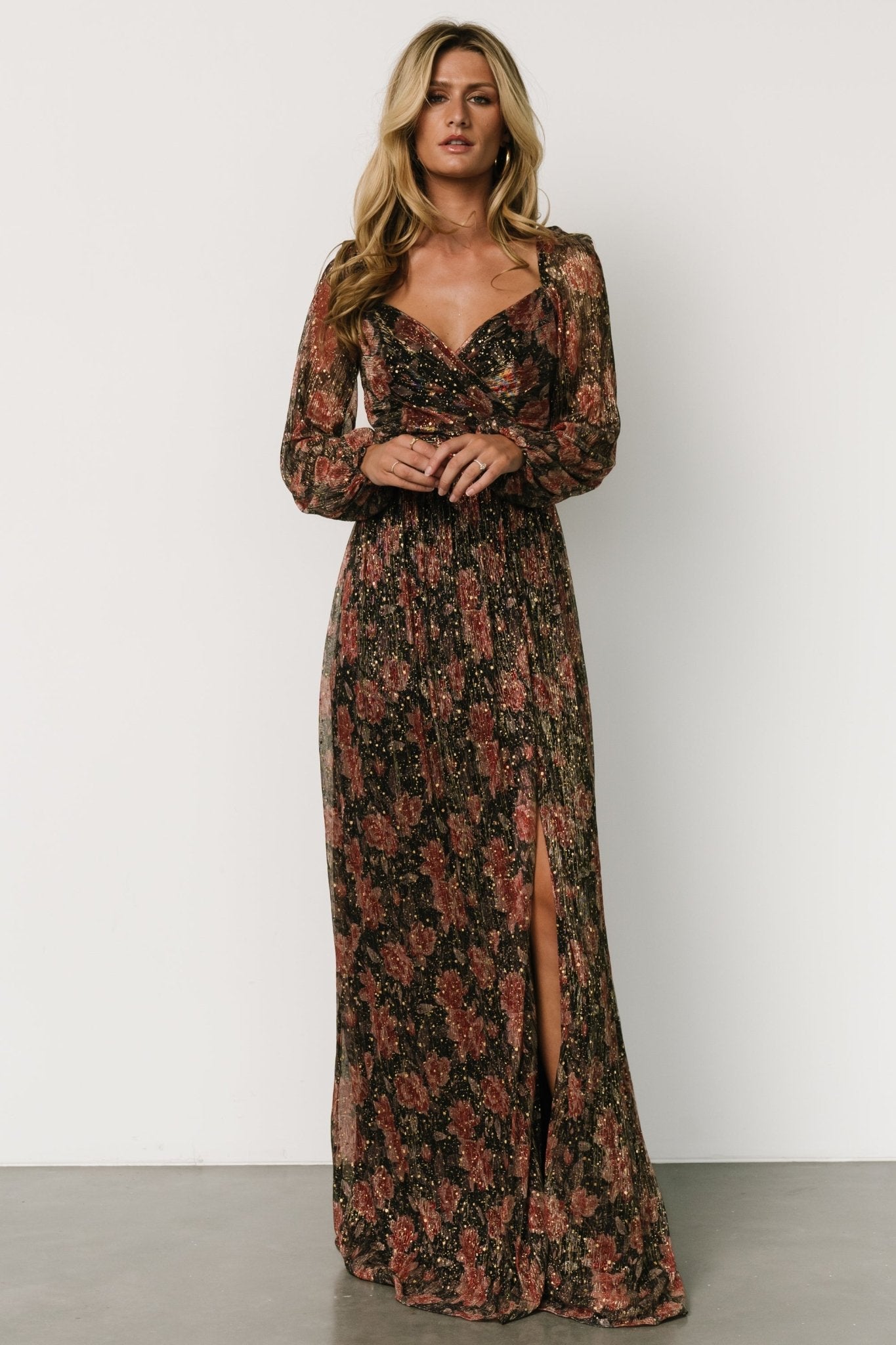 Kirsi Maxi Dress | Black Floral Sale Browse