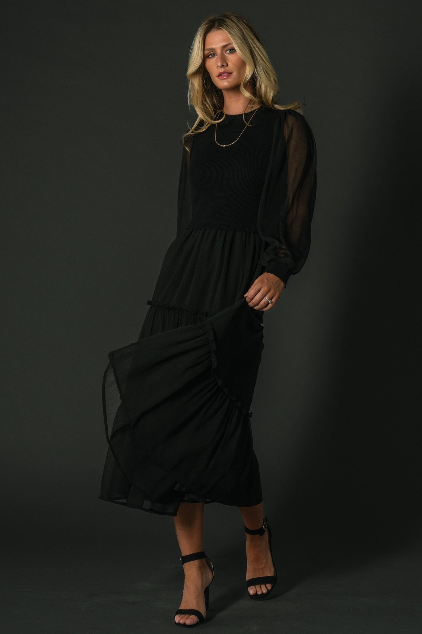 Remi Ribbed Maxi Dress | Black Outlet Official