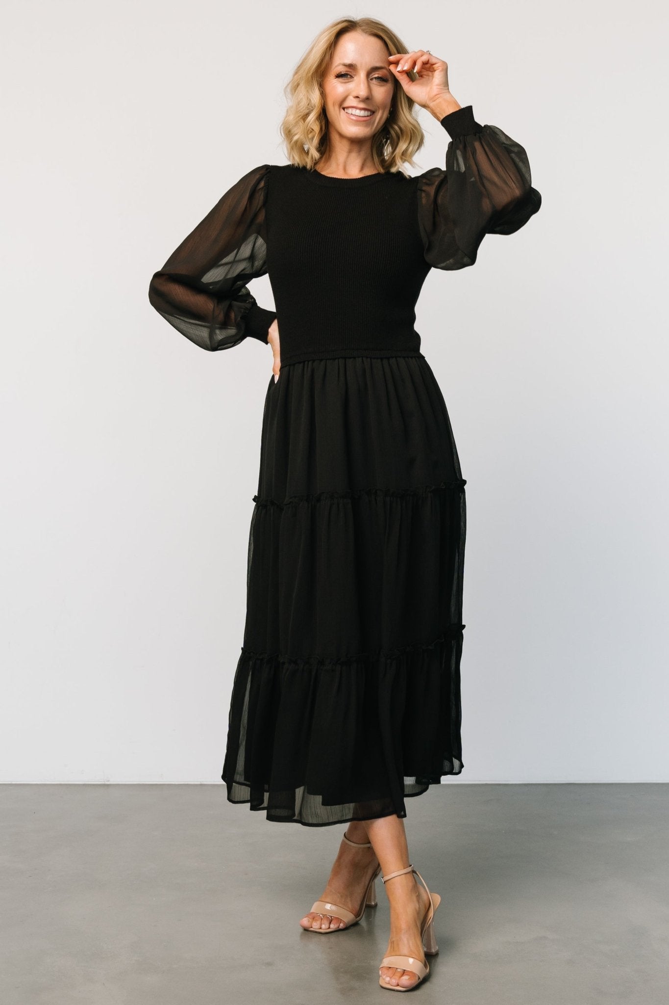 Remi Ribbed Maxi Dress | Black Outlet Official