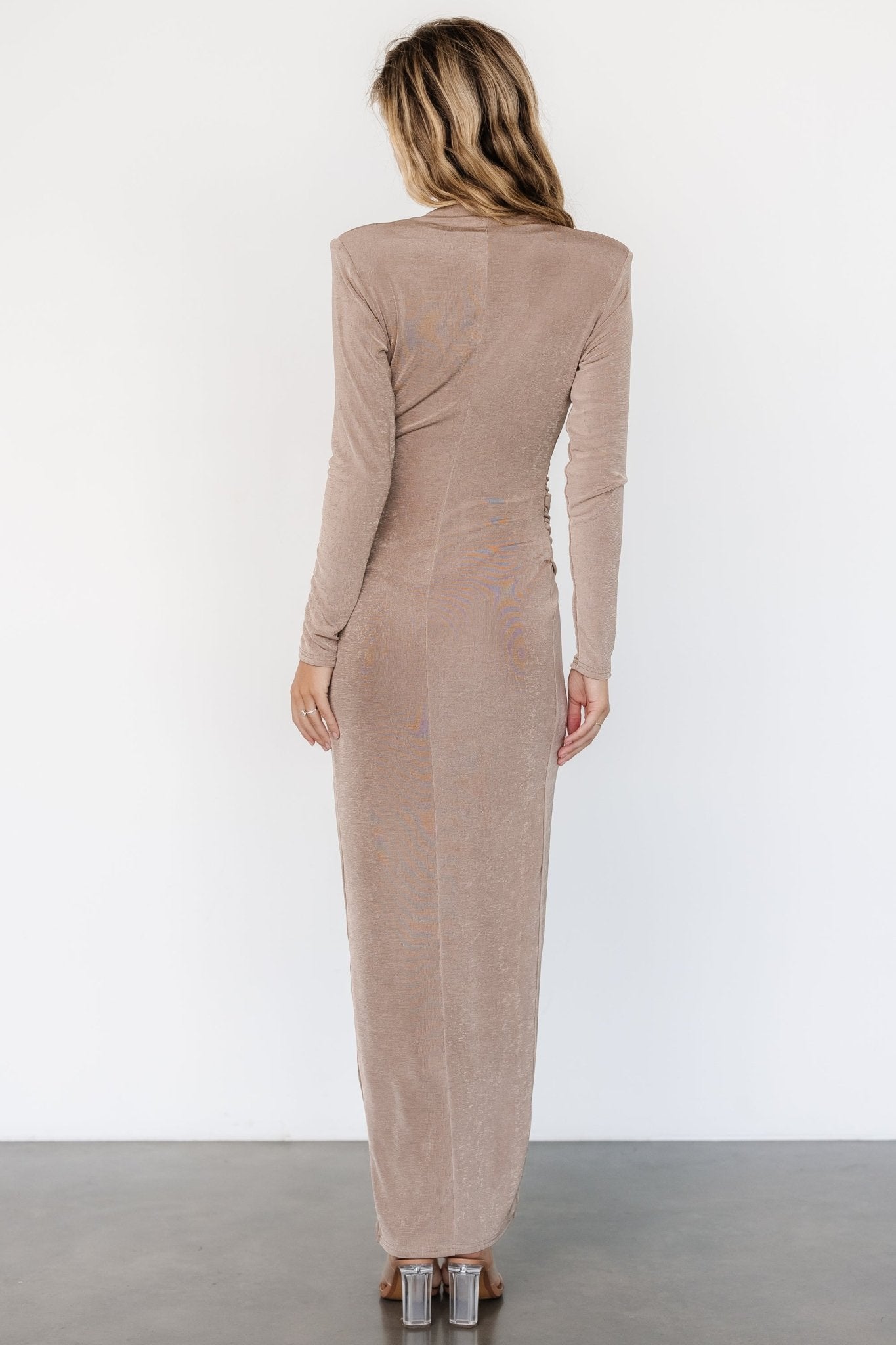 Pierce Shimmer Gown | Dusty Mocha Clearance 2025 New