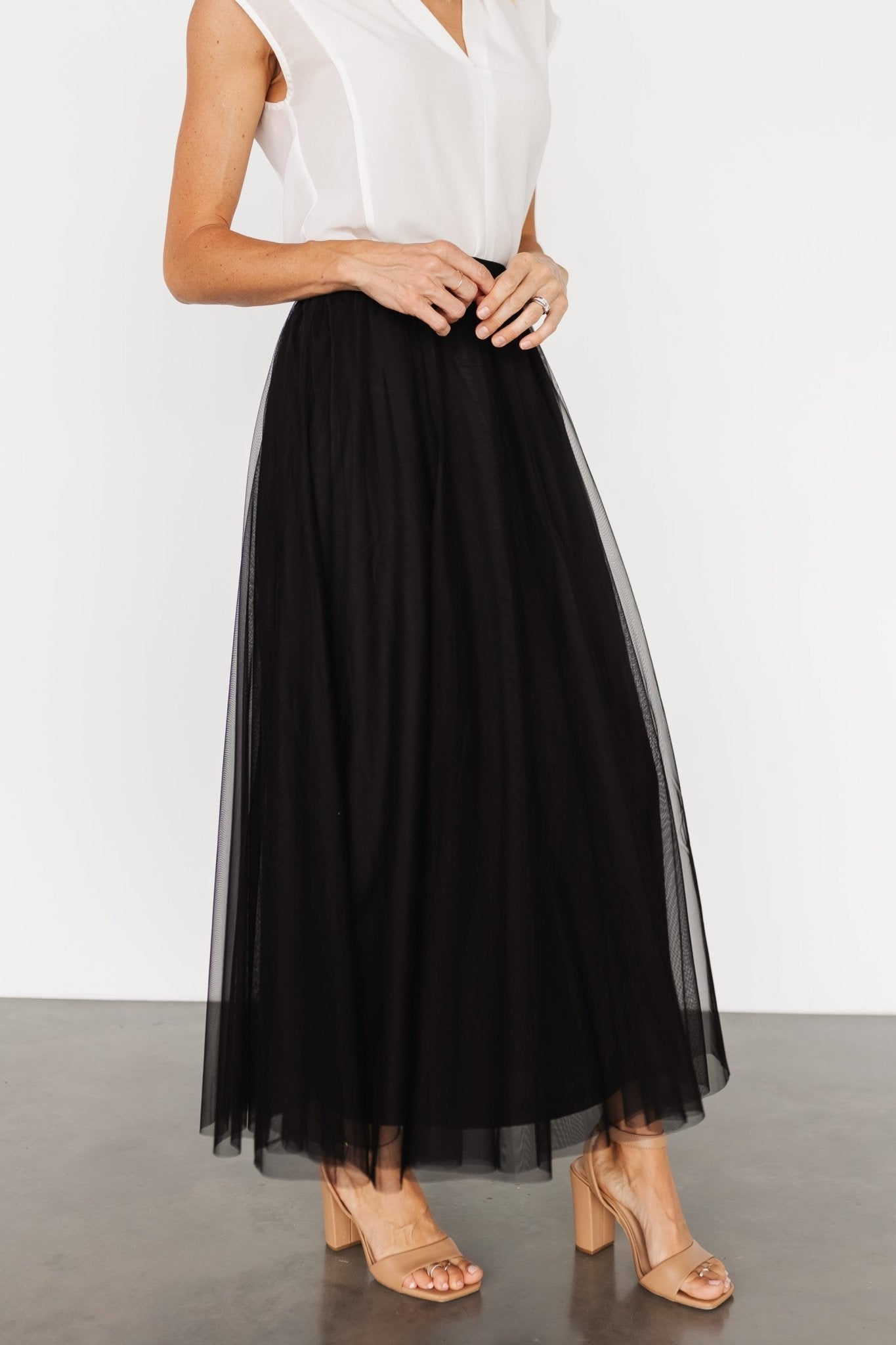 Mila Tulle Skirt | Black Free Shipping Pices