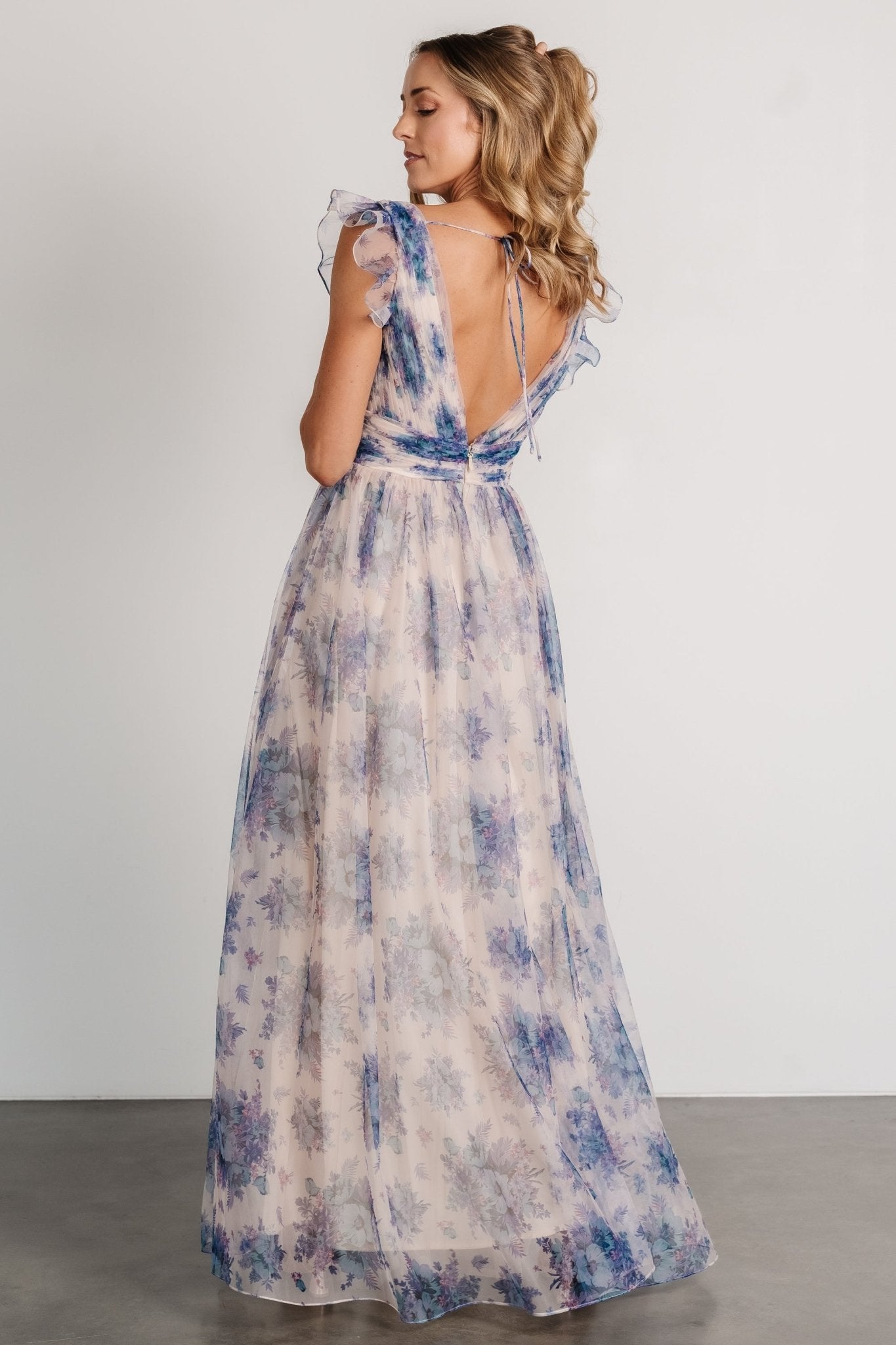 Dimitra Maxi Dress | Natural + Slate Floral Sale For Cheap