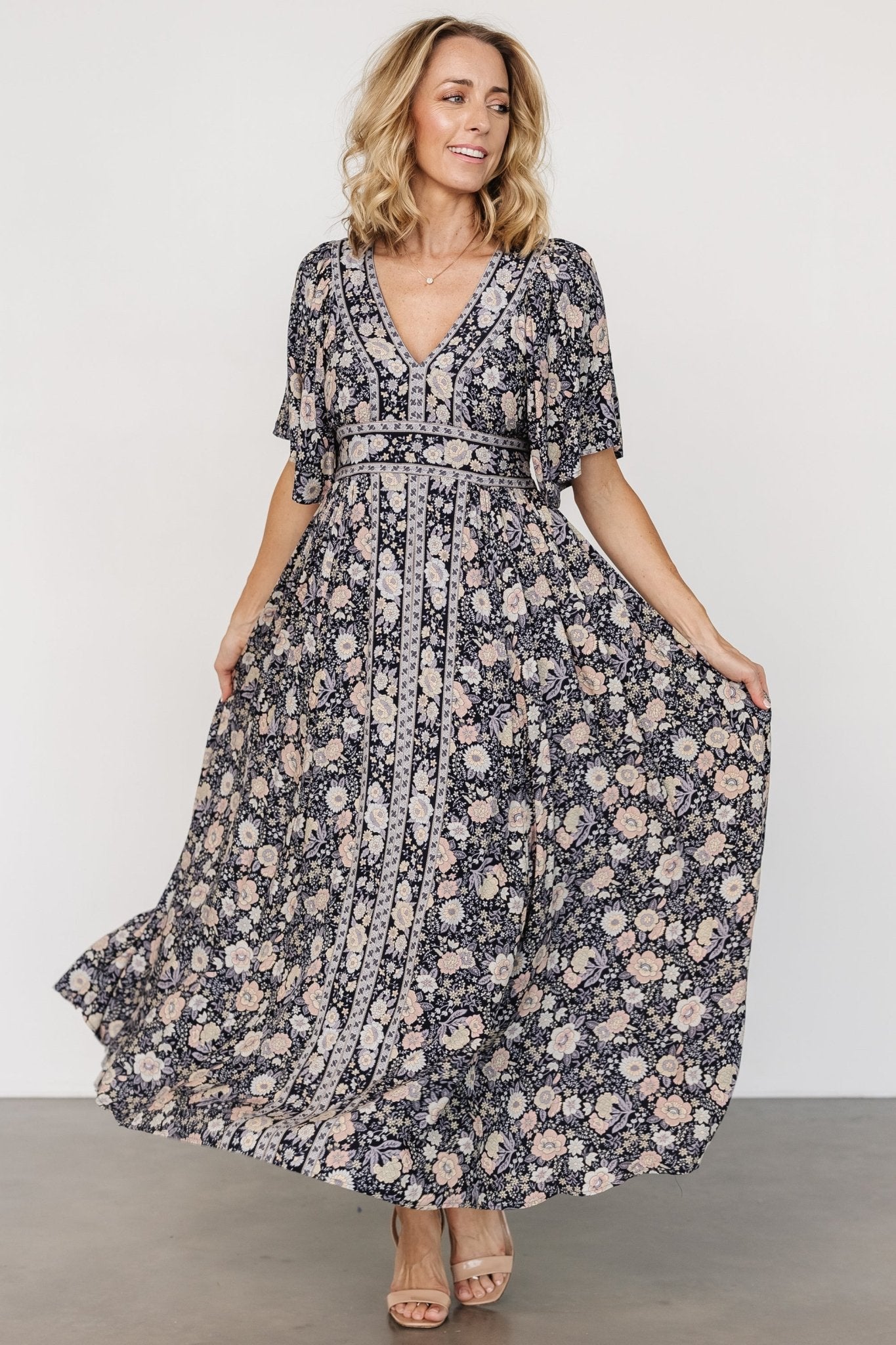 Elissa Maxi Dress | Midnight Floral Outlet Hot Sale