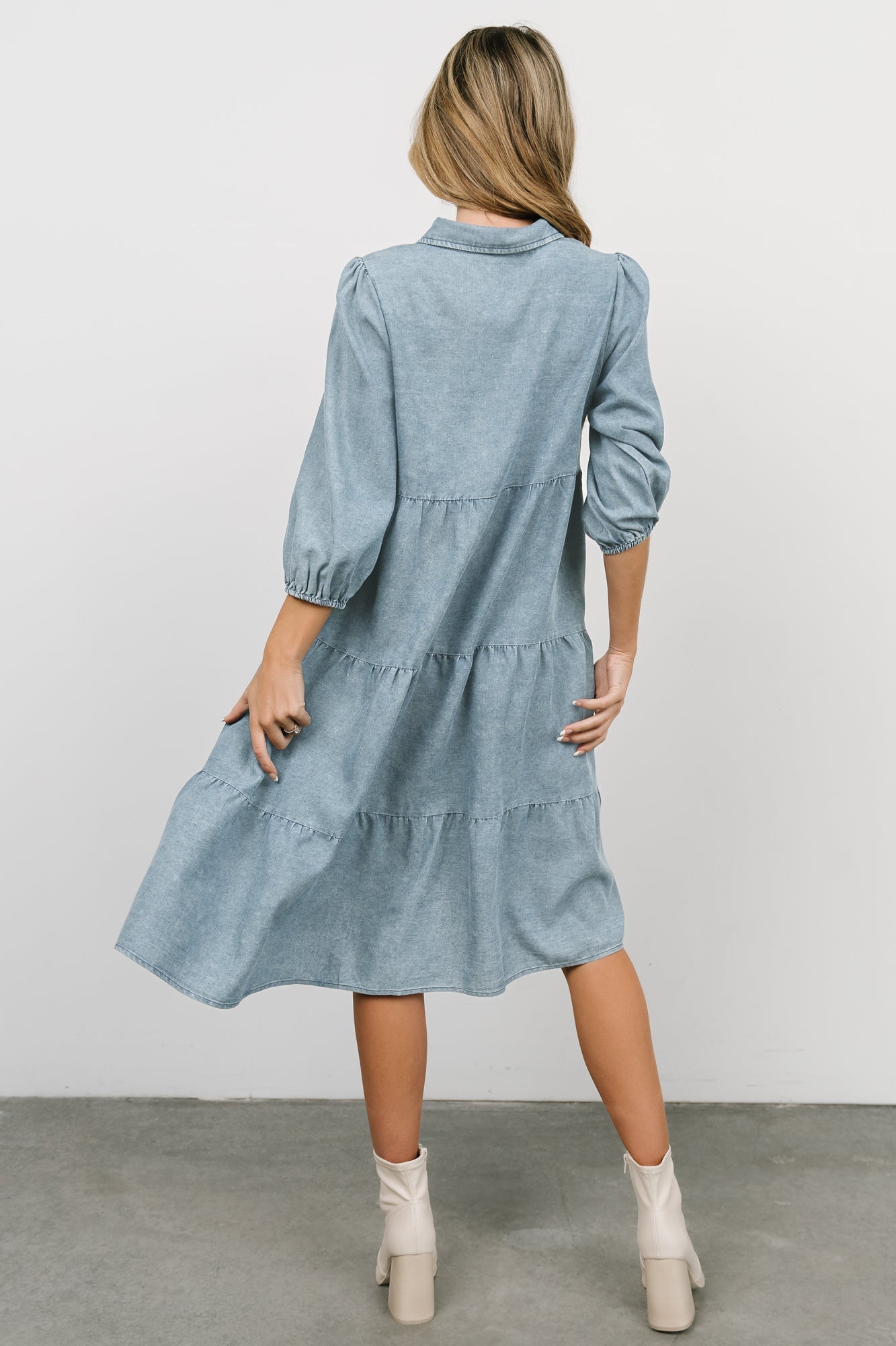 Sari Babydoll Dress | Chambray Shop For Cheap Online