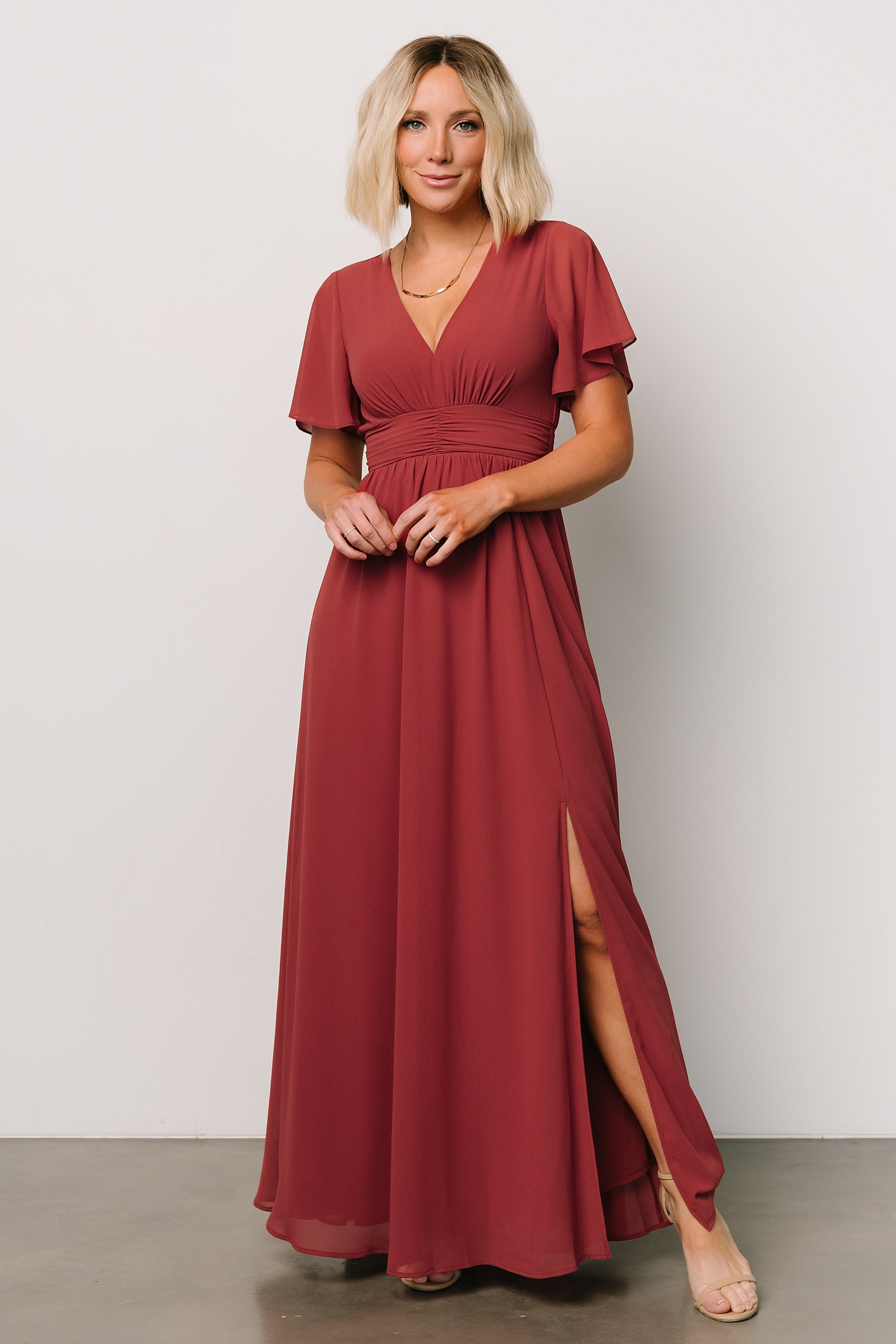 Ramona Maxi Dress | Terracotta Buy Cheap Clearance